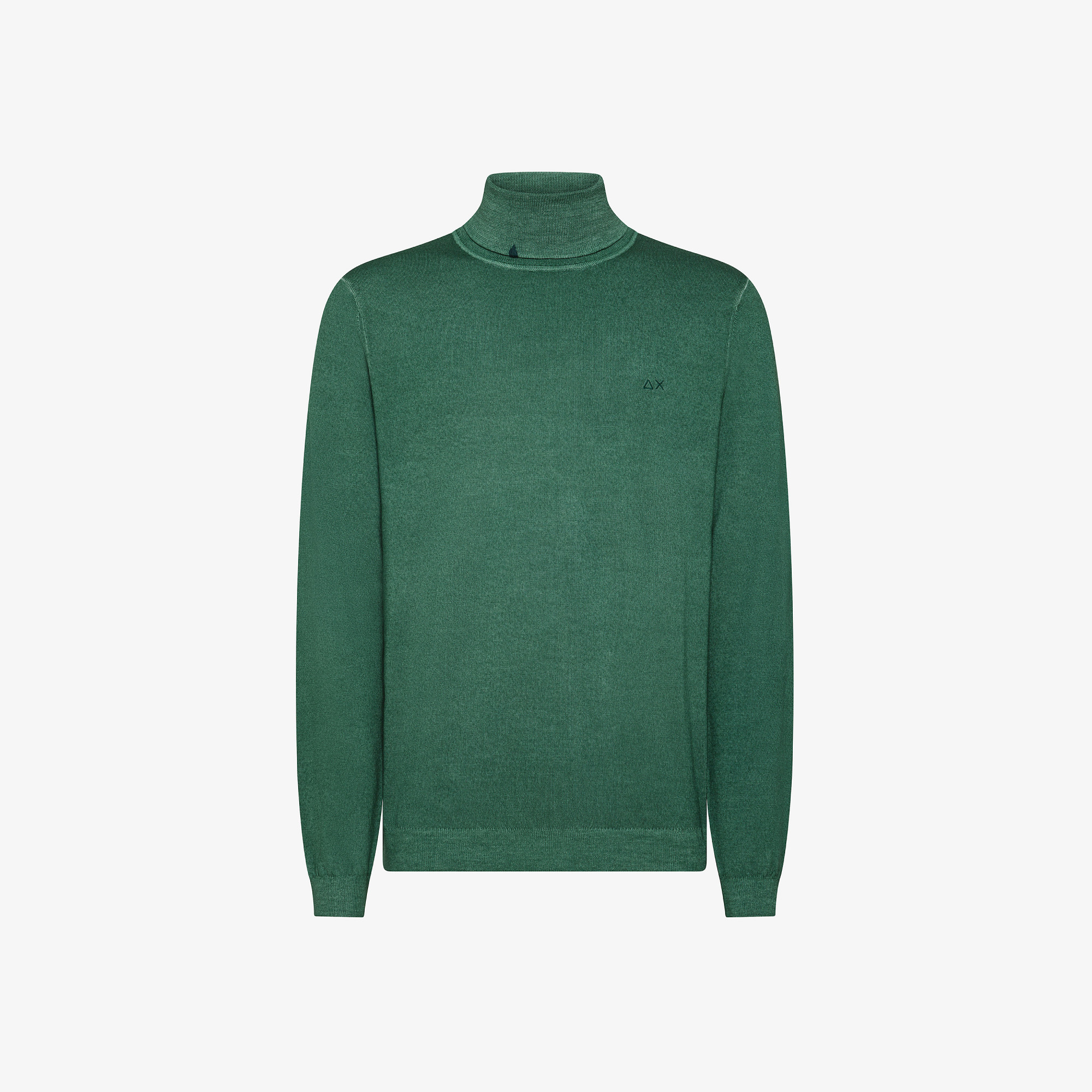 Wool turtleneck jumper DARK GREEN