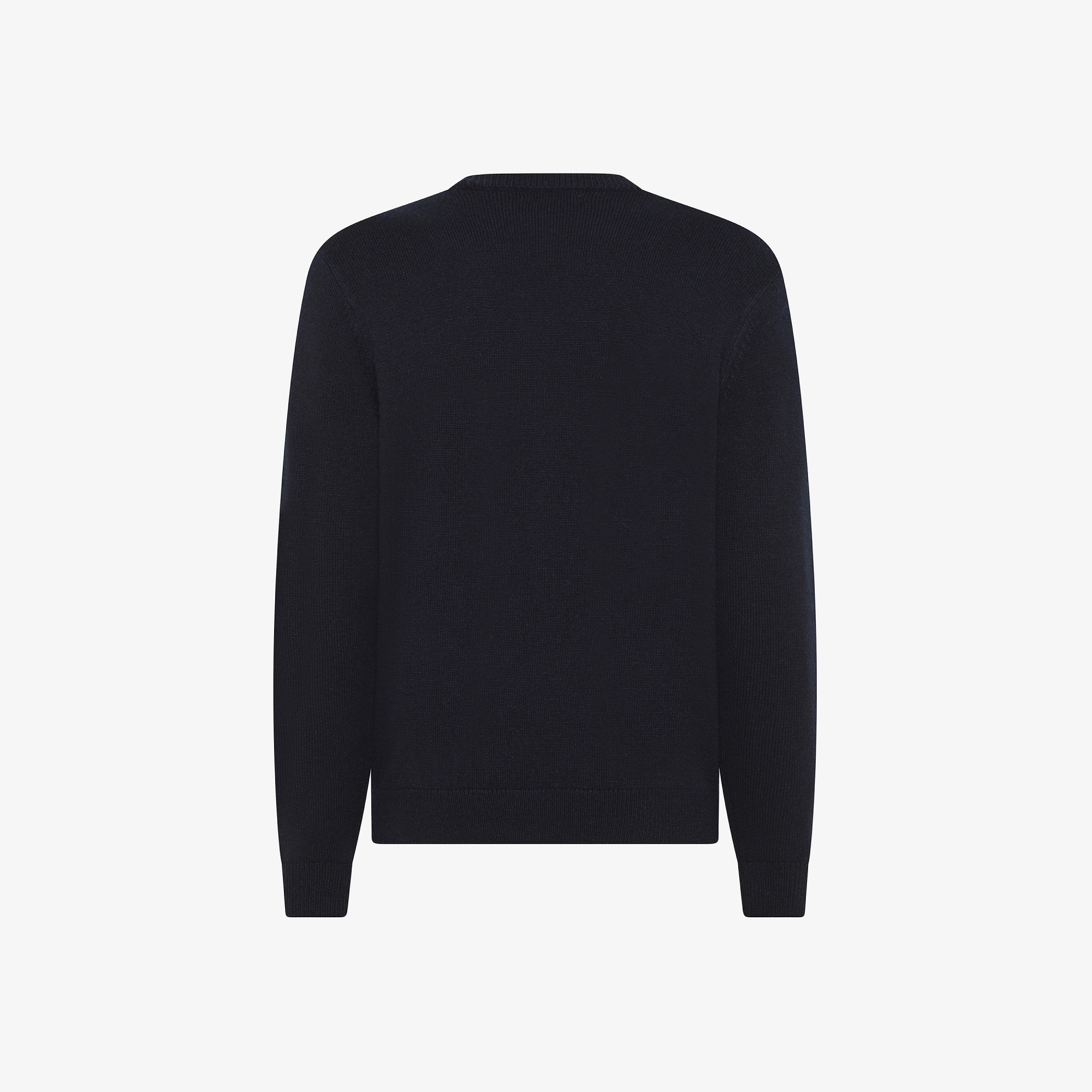 Wool and cashmere jacquard jumper NAVY BLUE