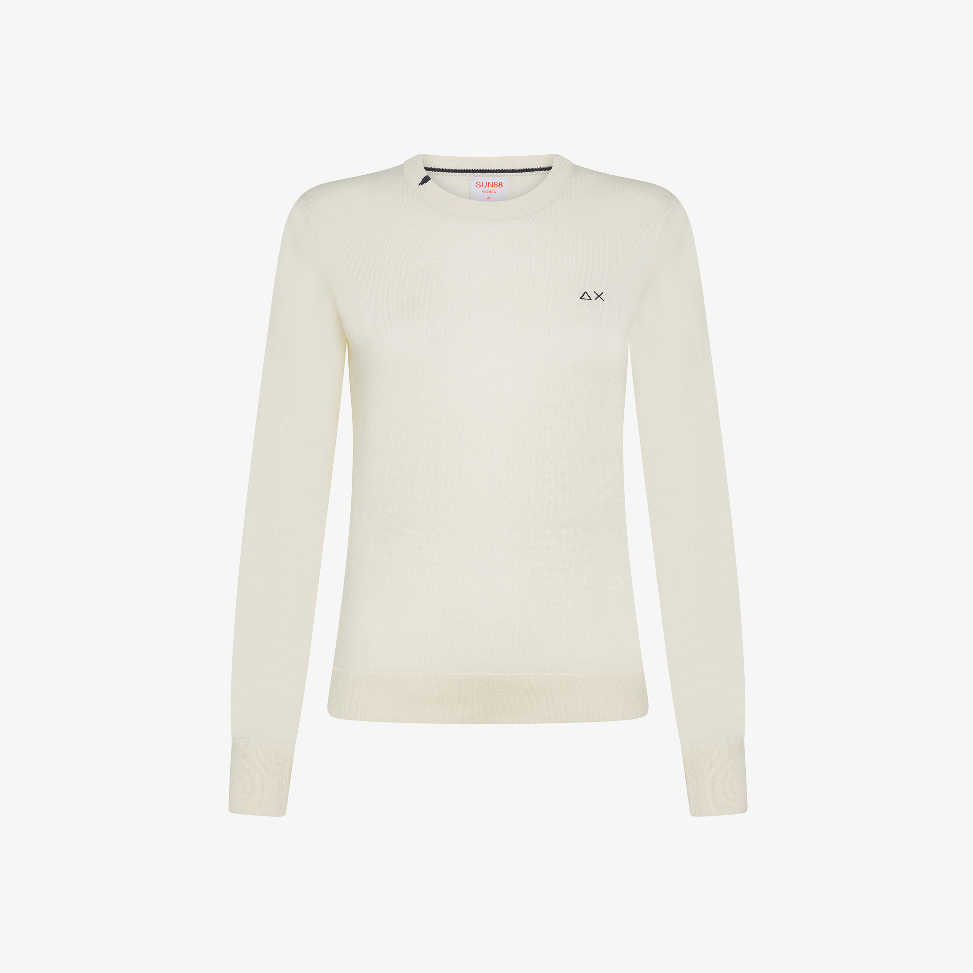 Wool and cotton jumper OFF WHITE