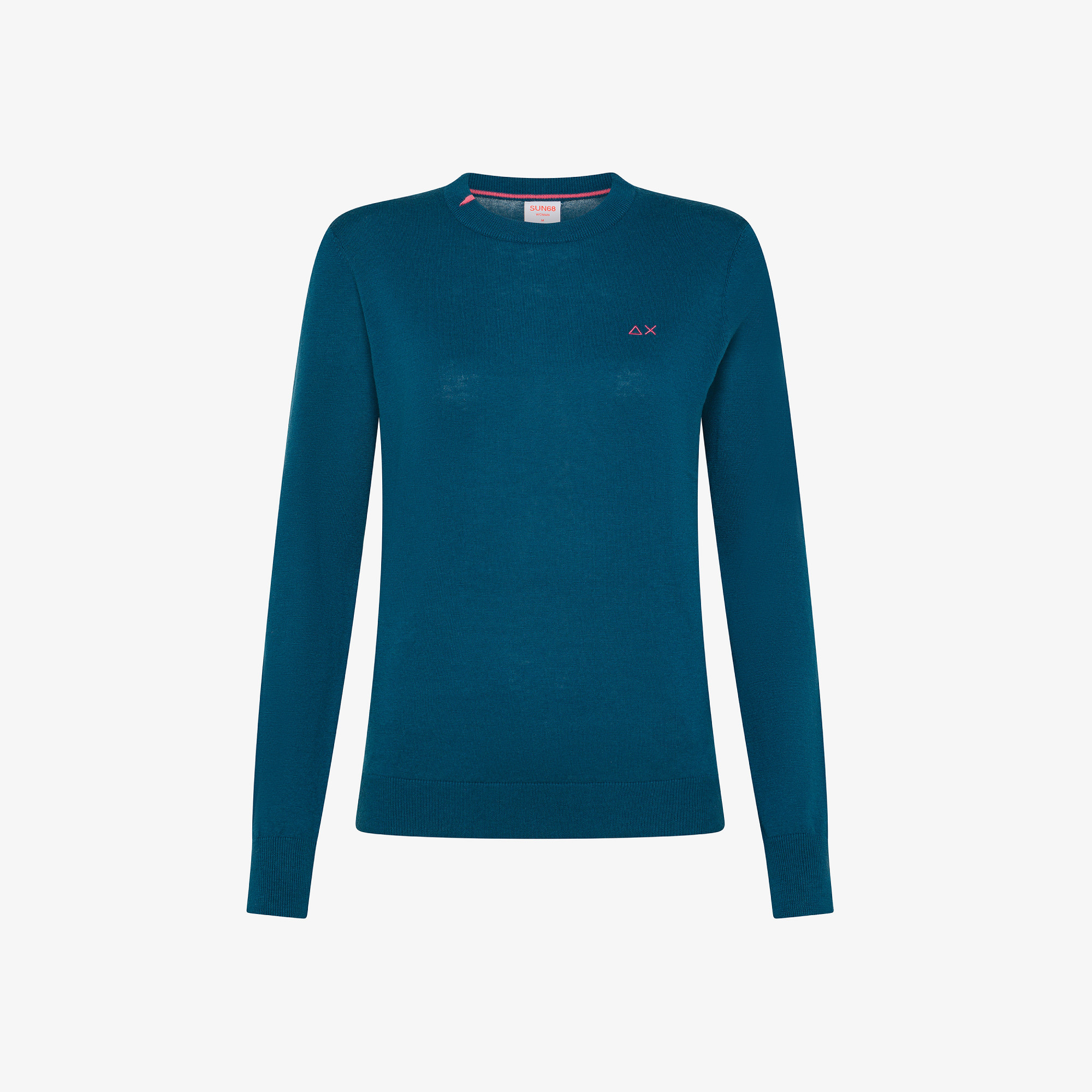 Wool and cotton jumper DEEP BLUE