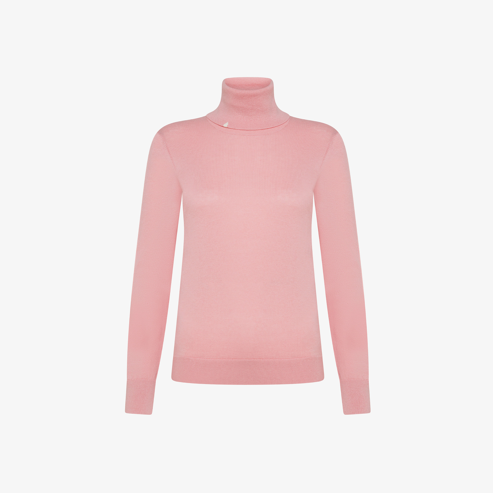 TURTLE NECK BASIC L/S BUBBLE GUM