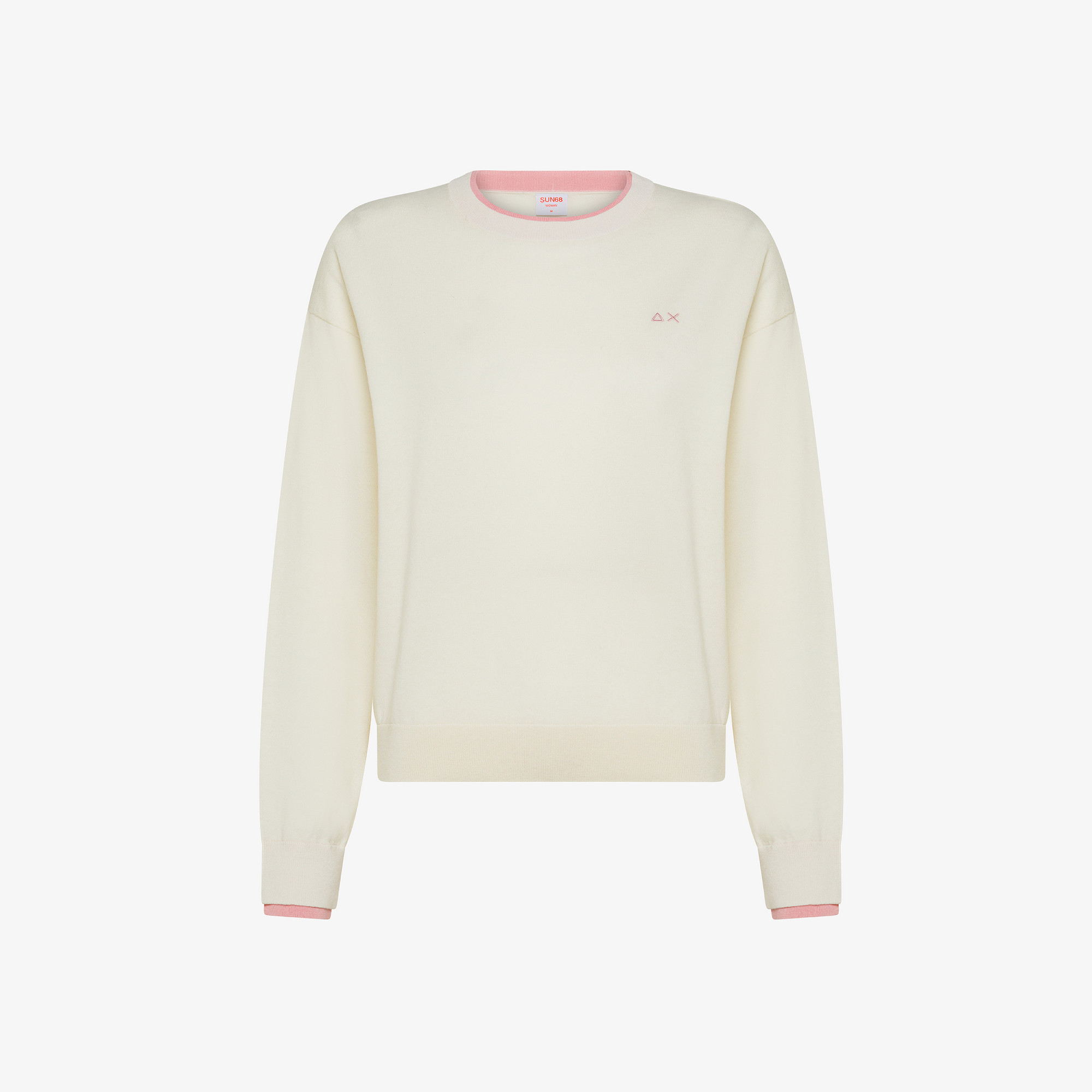 Wool and cotton jumper OFF WHITE