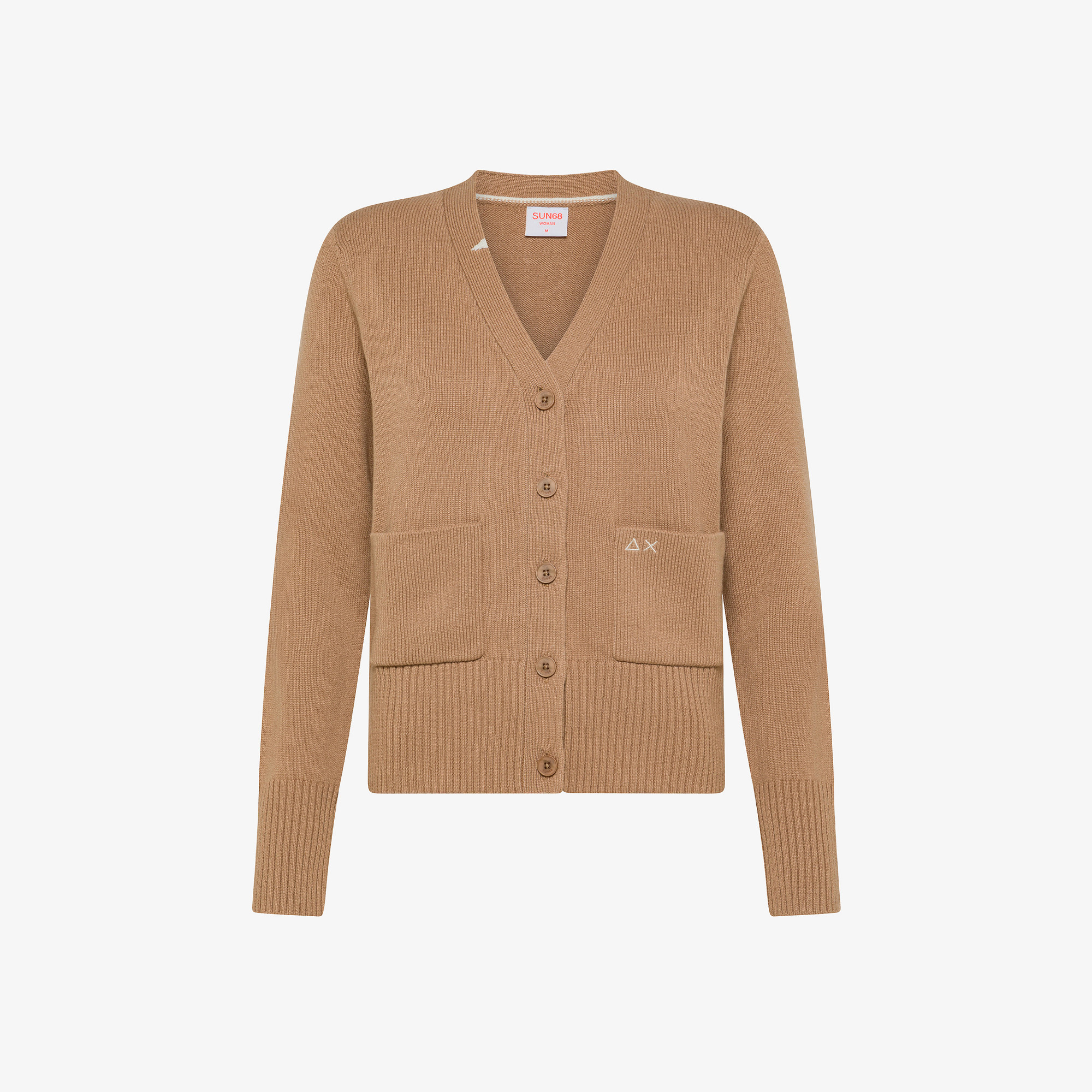 Wool and cashmere cardigan BEIGE