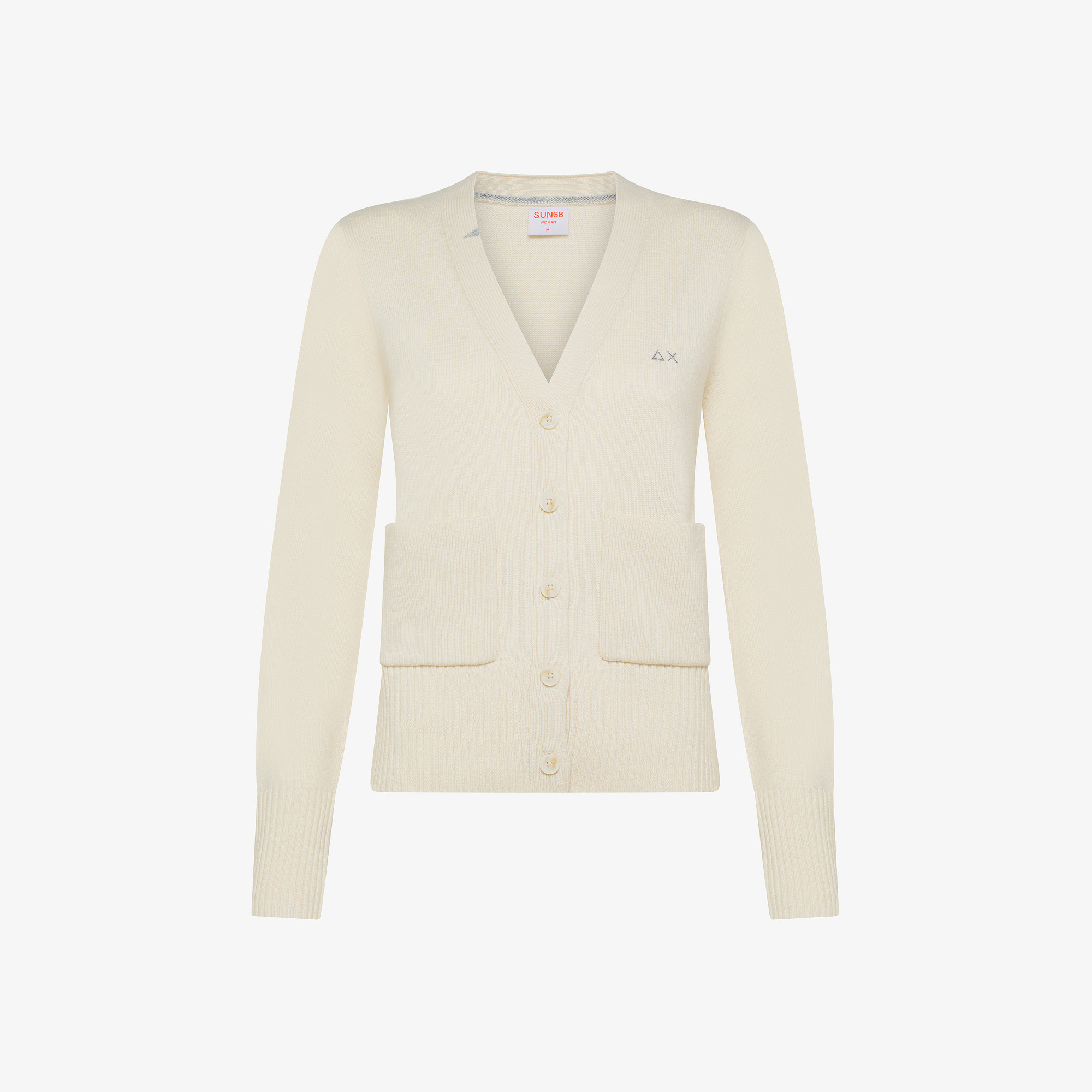 Wool and cashmere cardigan OFF WHITE