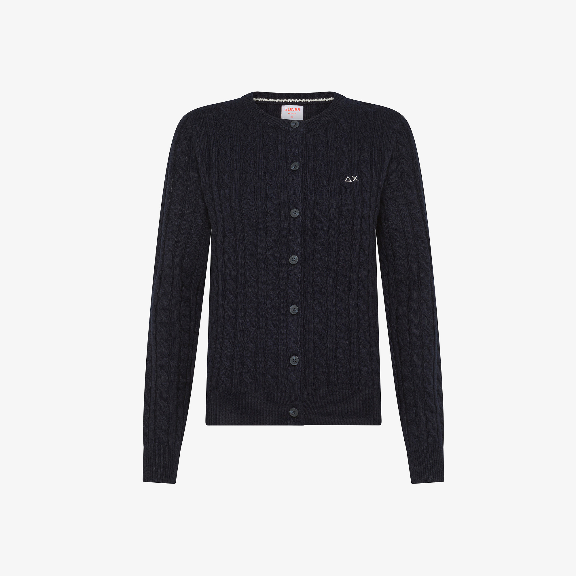 Wool and cashmere cardigan NAVY BLUE