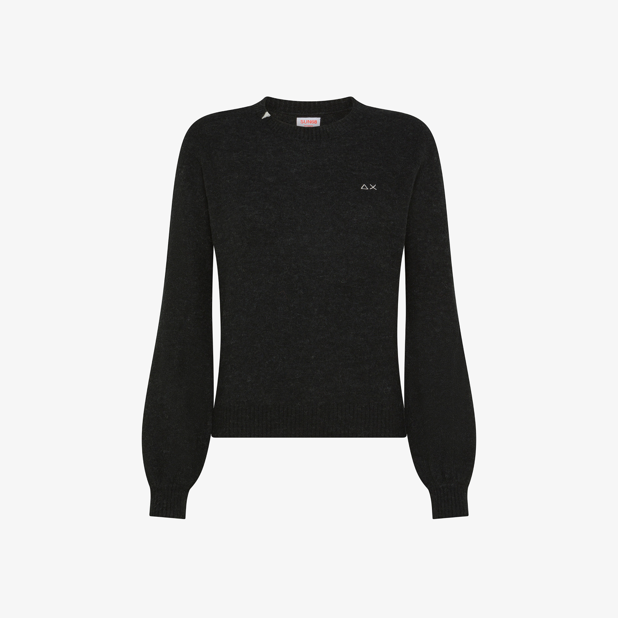 ROUND NECK ALPACA BLACK