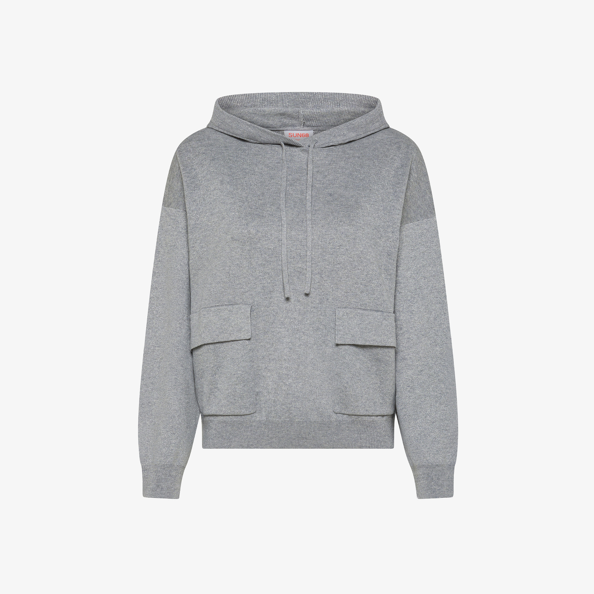 HOODY LUREX MEDIUM GREY