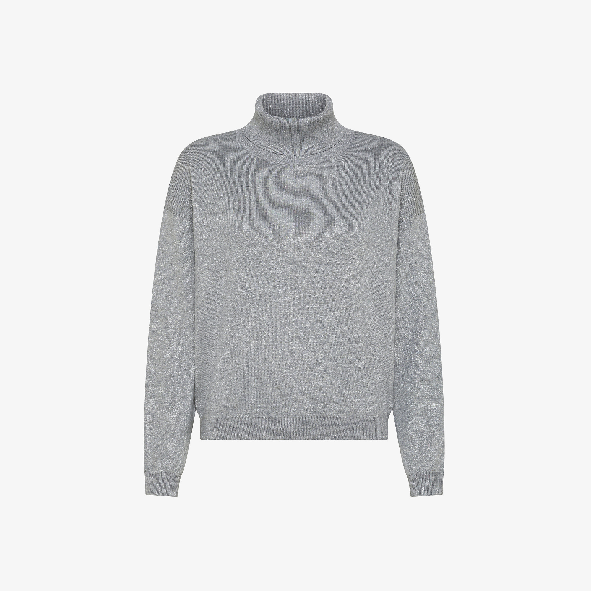 TURTLE NECK LUREX GRIGIO MEDIO