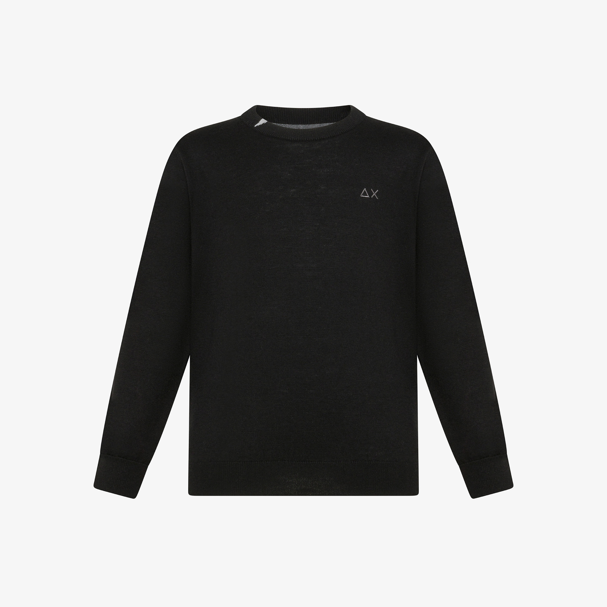 Wool and cotton jumper BLACK