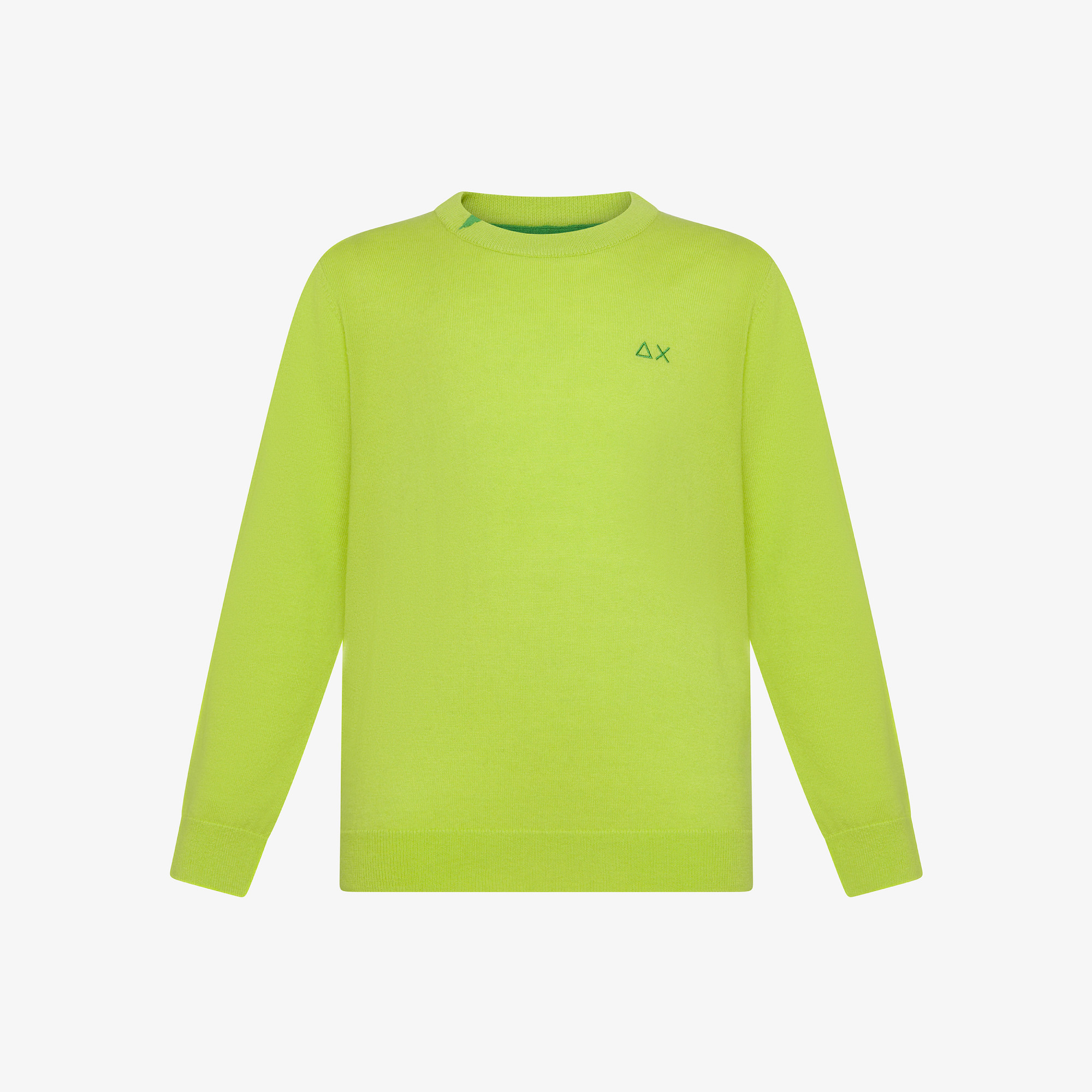 Maglia in lana e cotone LIME