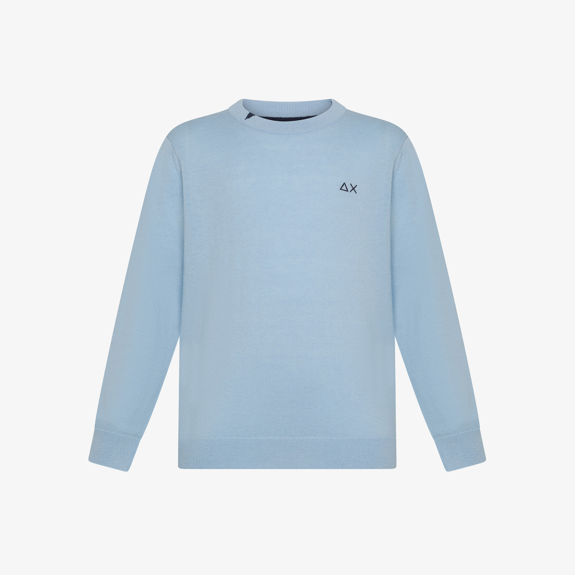 Wool and cotton jumper SKY BLUE