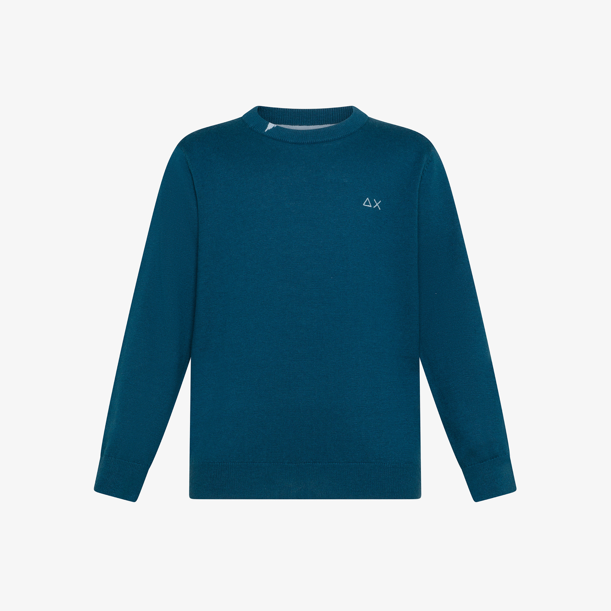 Wool and cotton jumper DEEP BLUE