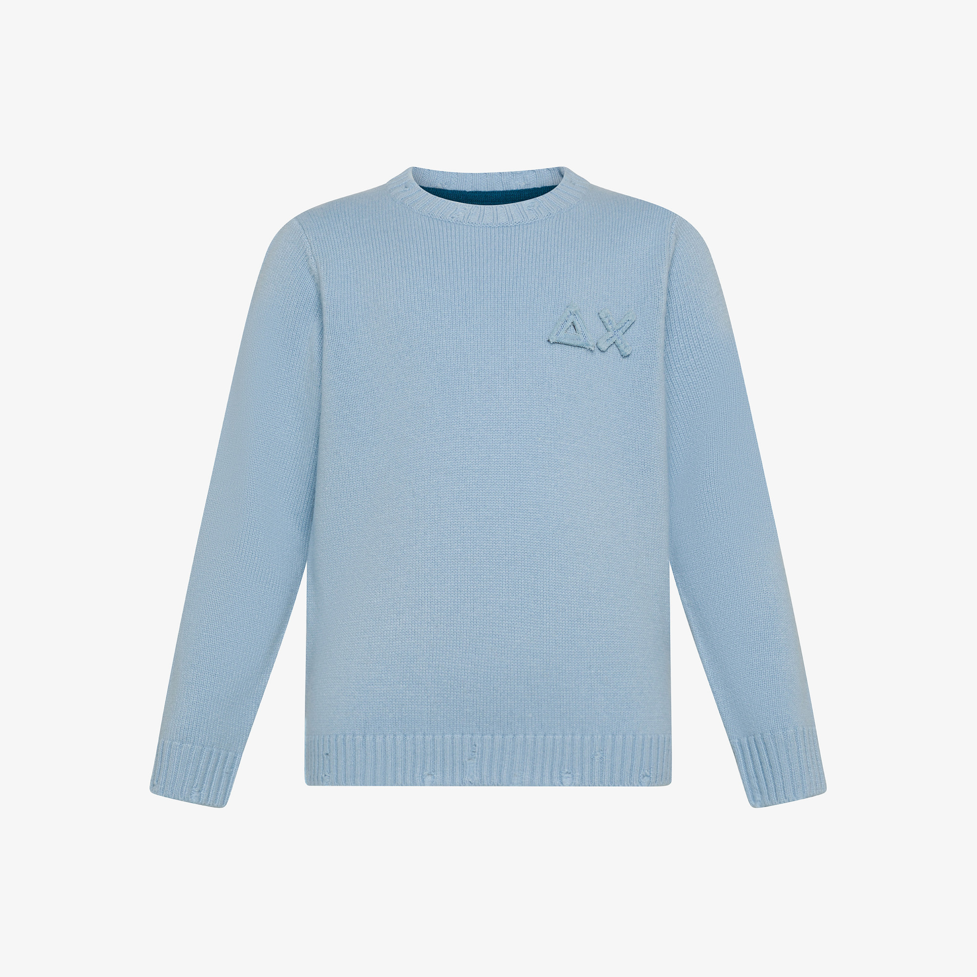 Maglia in lana e cashmere SKY BLUE