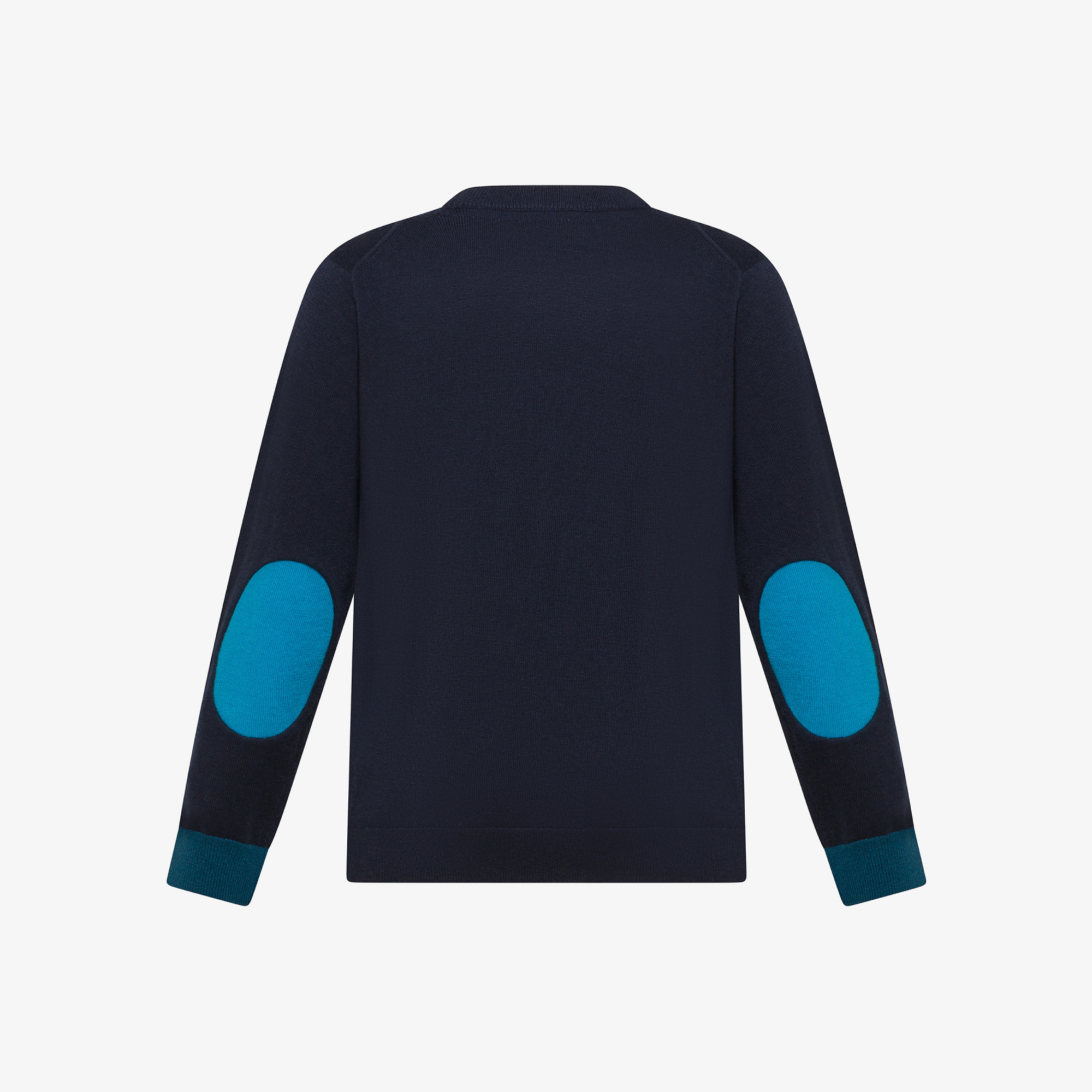 Wool and cotton jumper NAVY BLUE