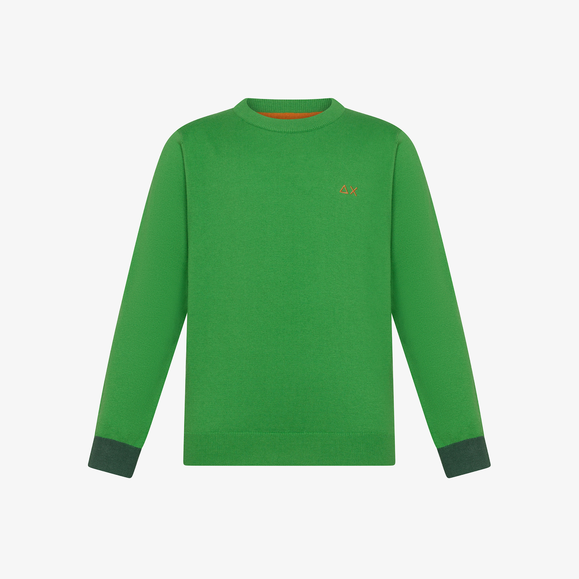 Wool and cotton jumper OLIVE