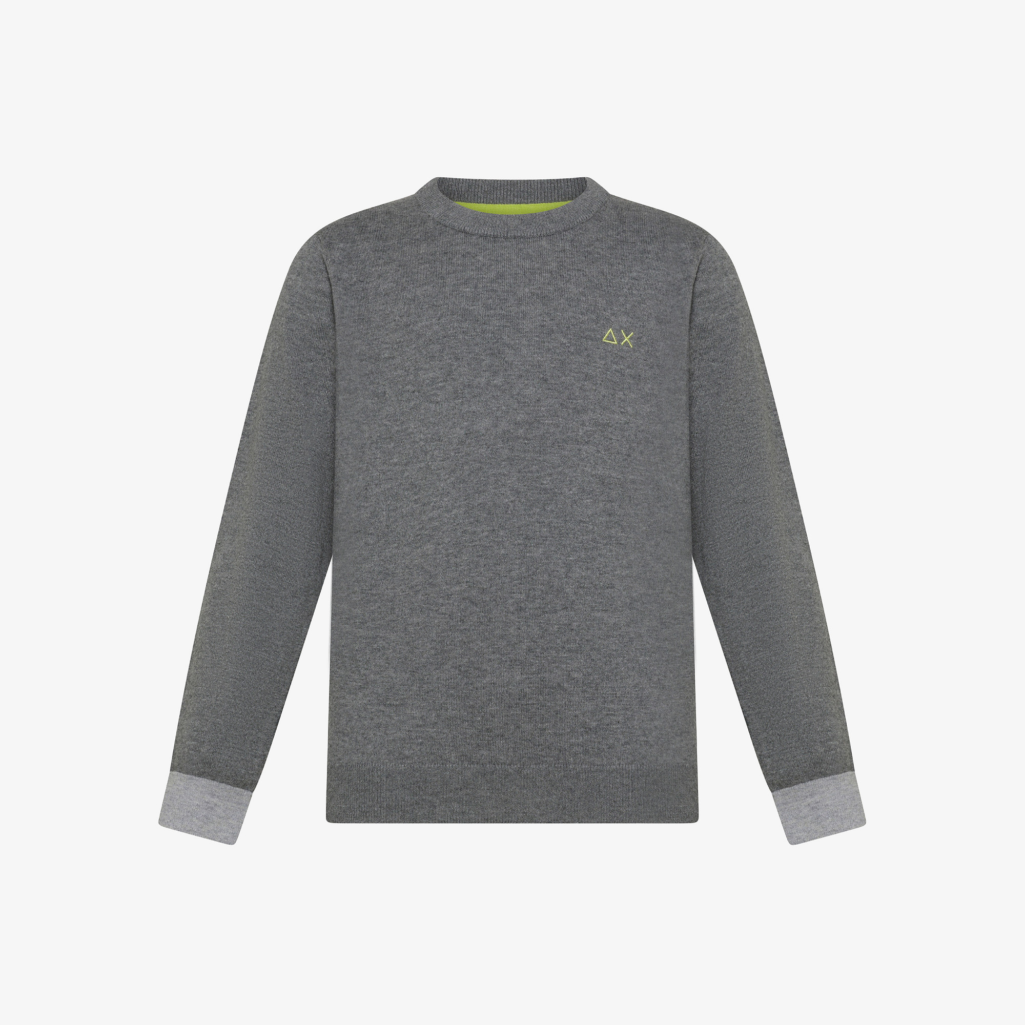Wool and cotton jumper DARK GREY
