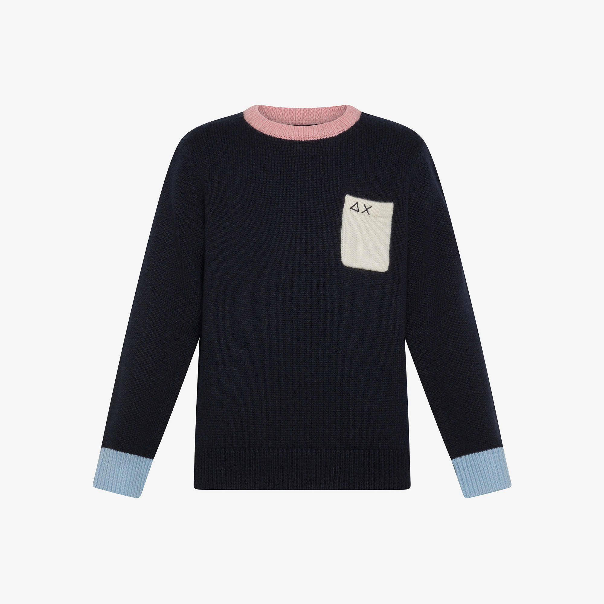 Maglia in lana e cashmere NAVY BLUE