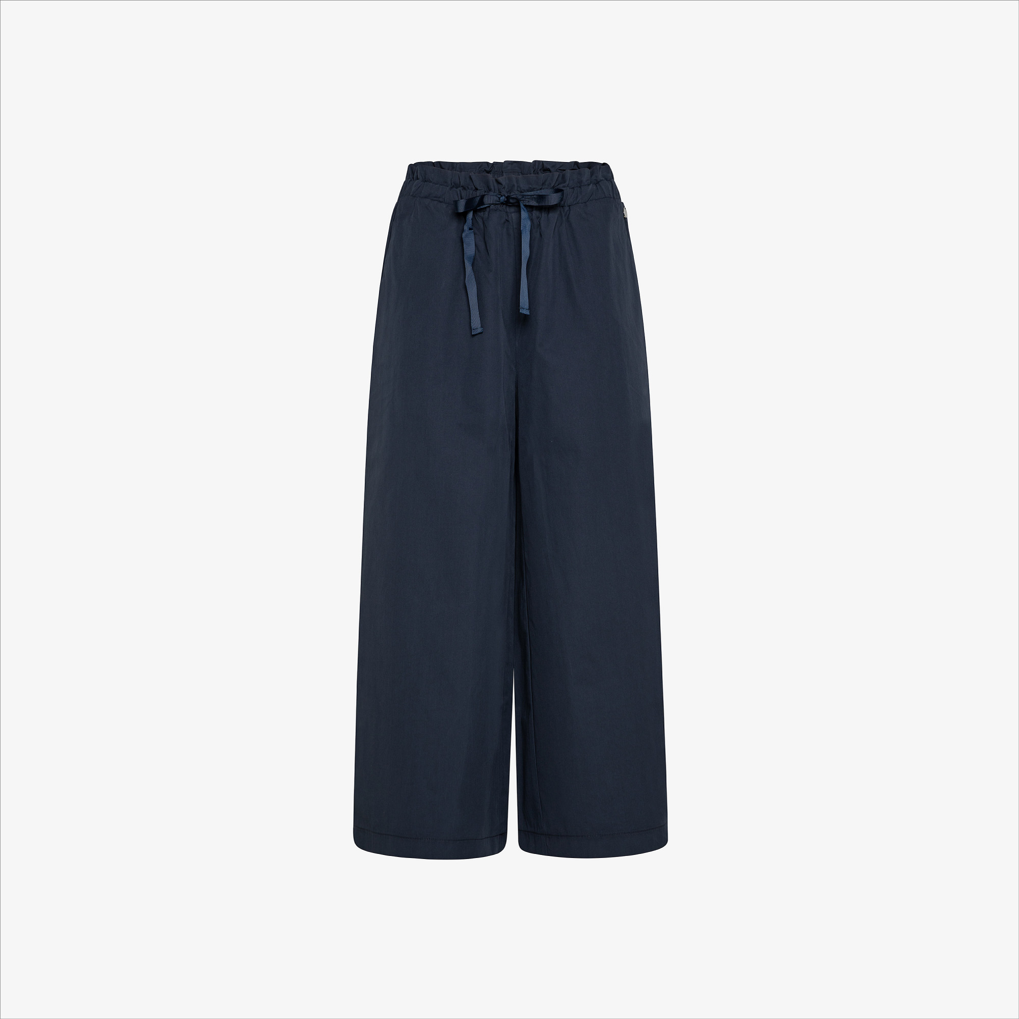 POPELINE PANT WIDE LEG BLUE PROFONDO