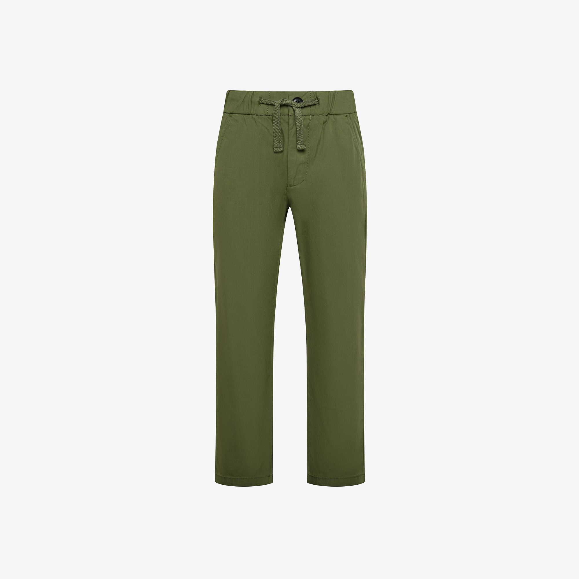 BOY'S PANT COULISSE SOLID DARK GREEN