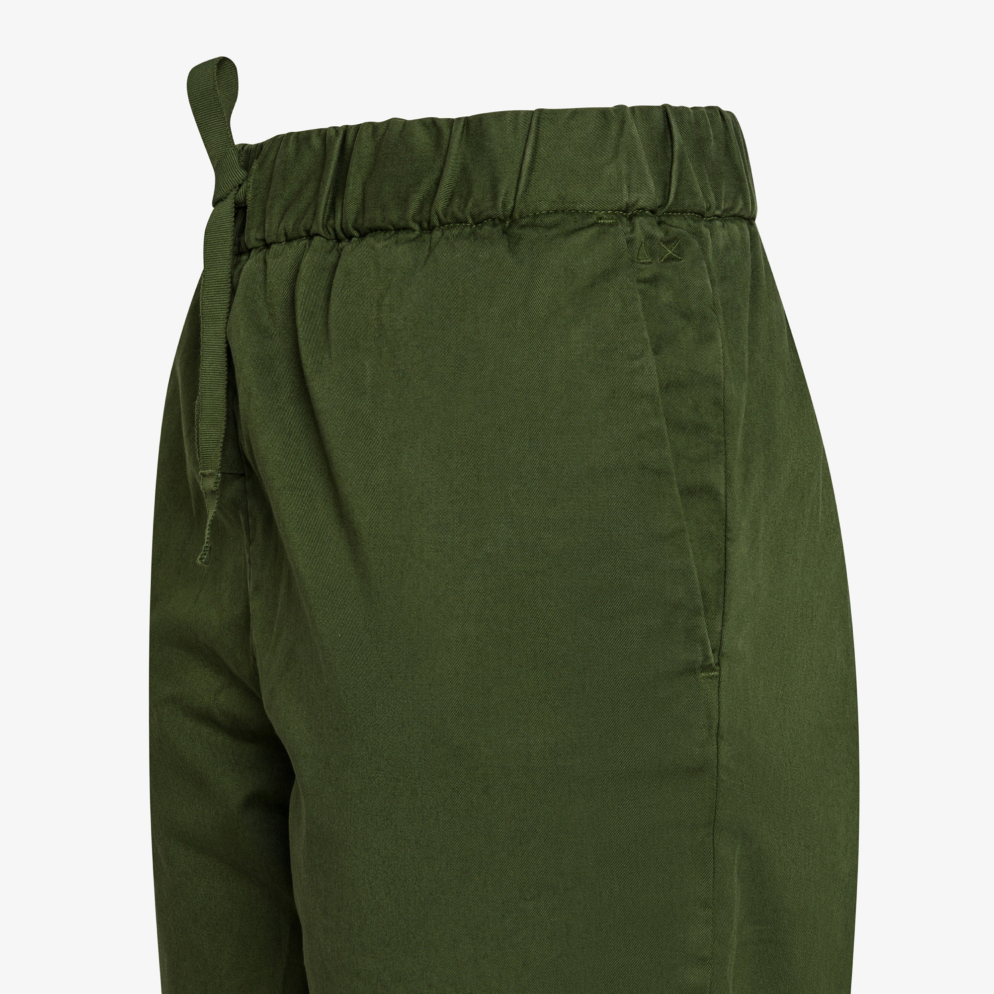 TROUSERS COULISSE DARK GREEN