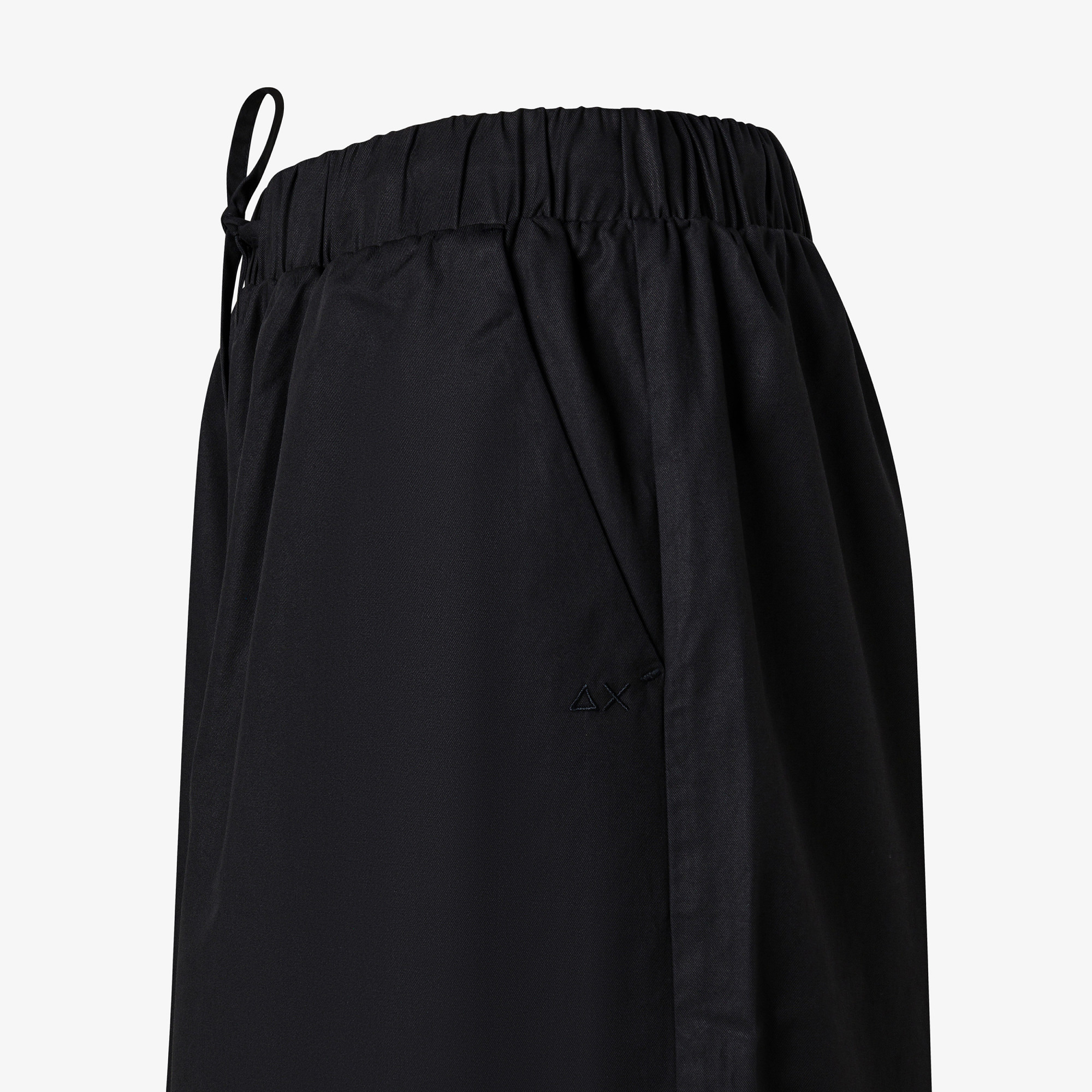 TROUSERS WIDE LEG NERO
