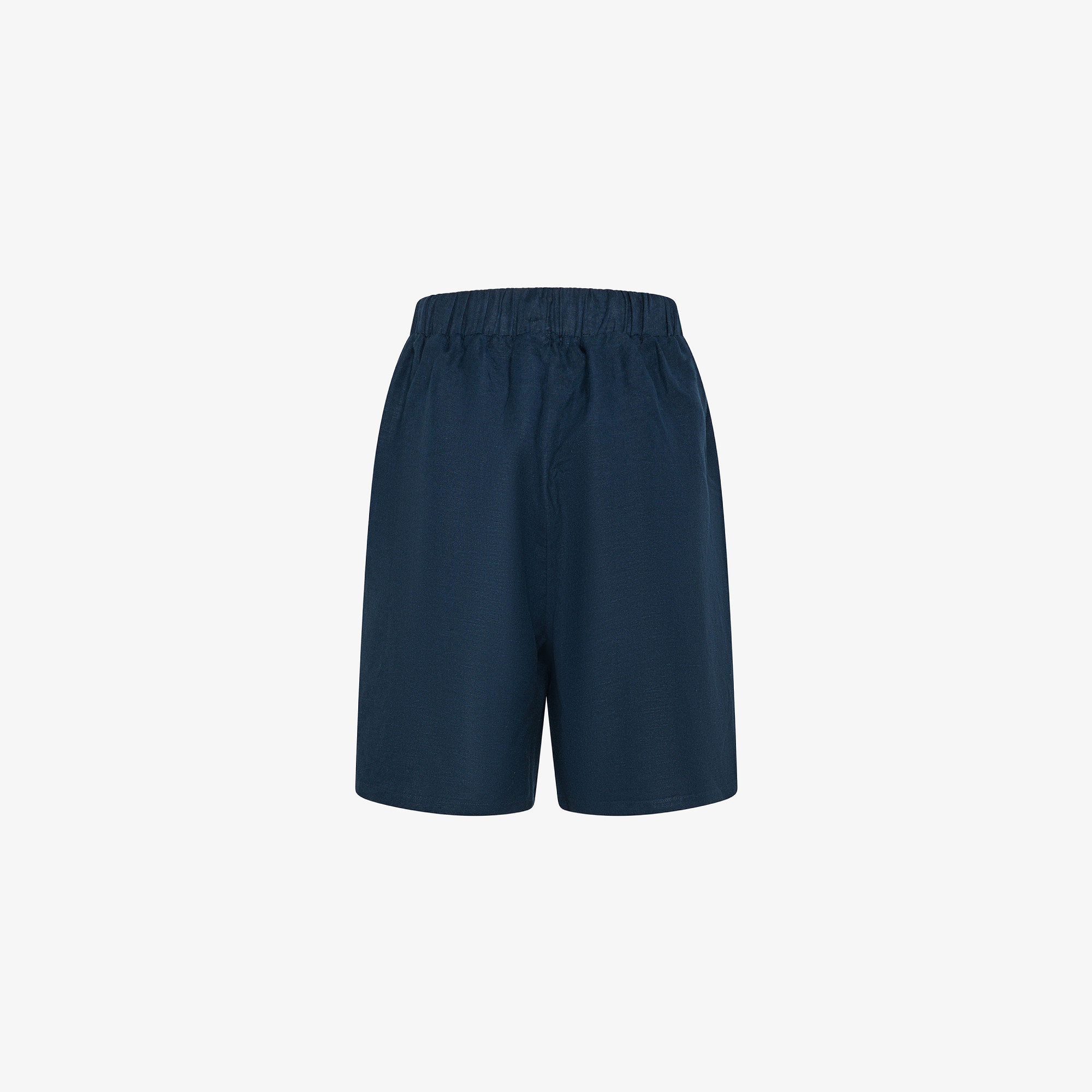 SHORTS LINEN NAVY BLUE