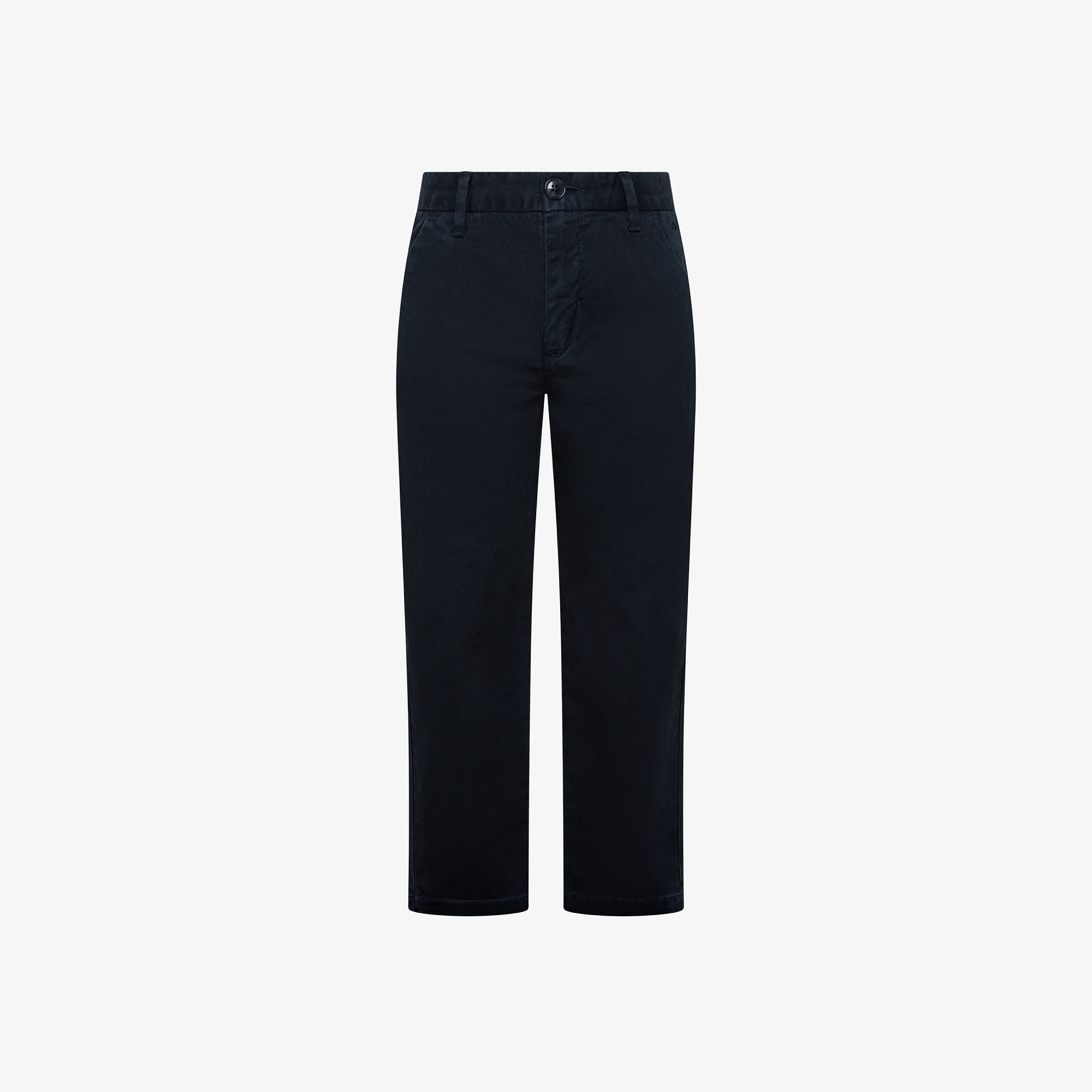 Pantaloni chino in cotone blu navy