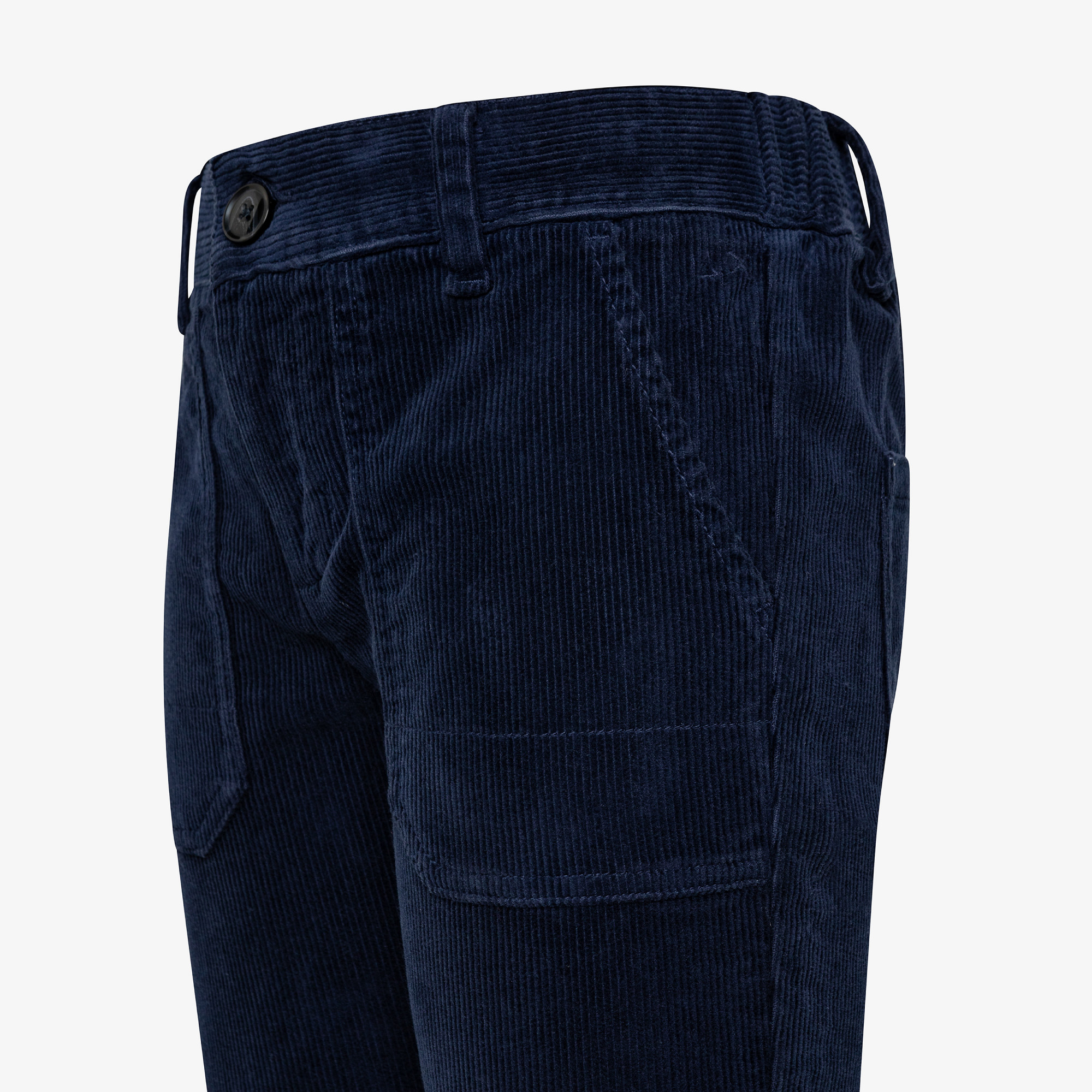 BOY'S PANT COULISSE CORDUROY NAVY BLUE