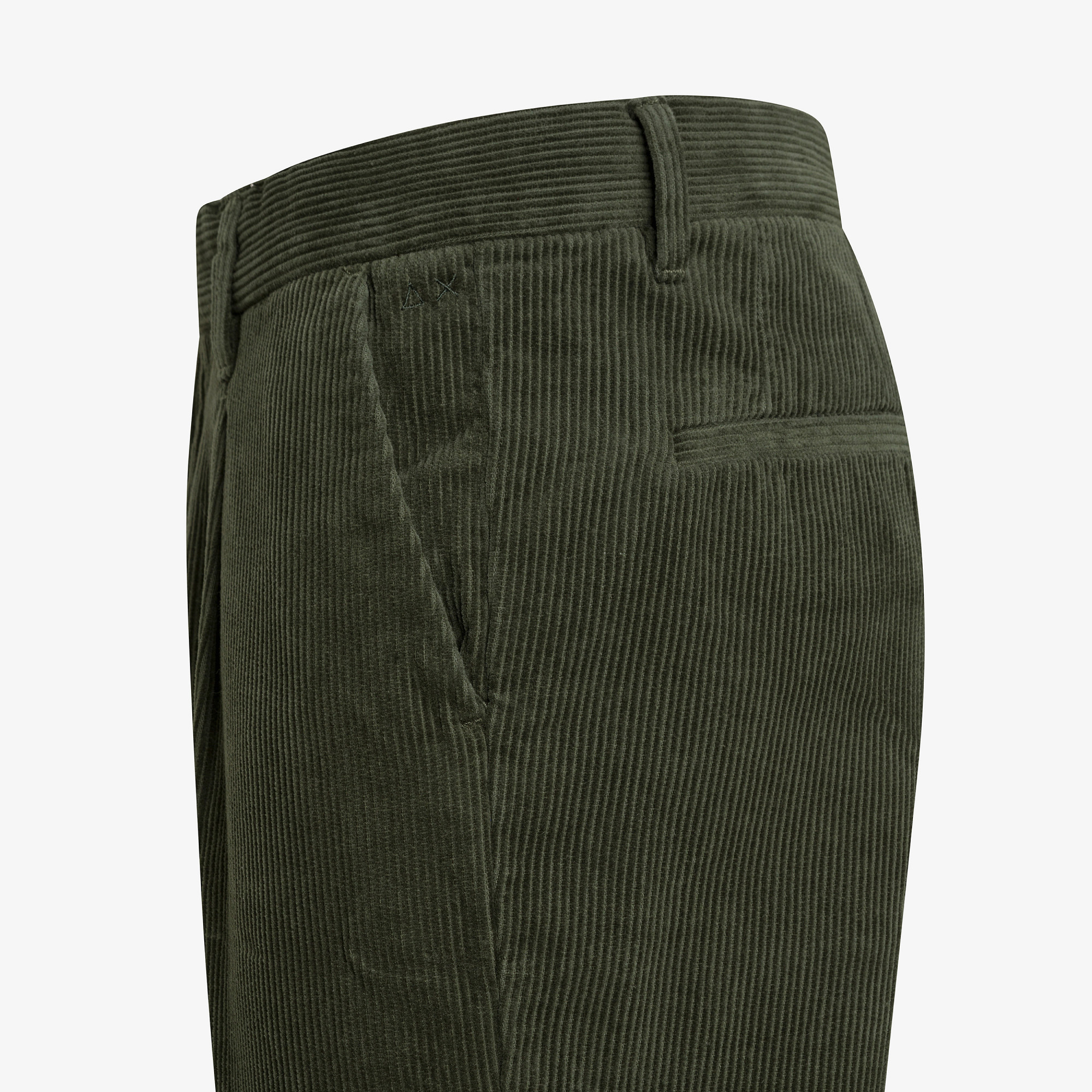 PANT PINCE CORDUROY VERDE SCURO