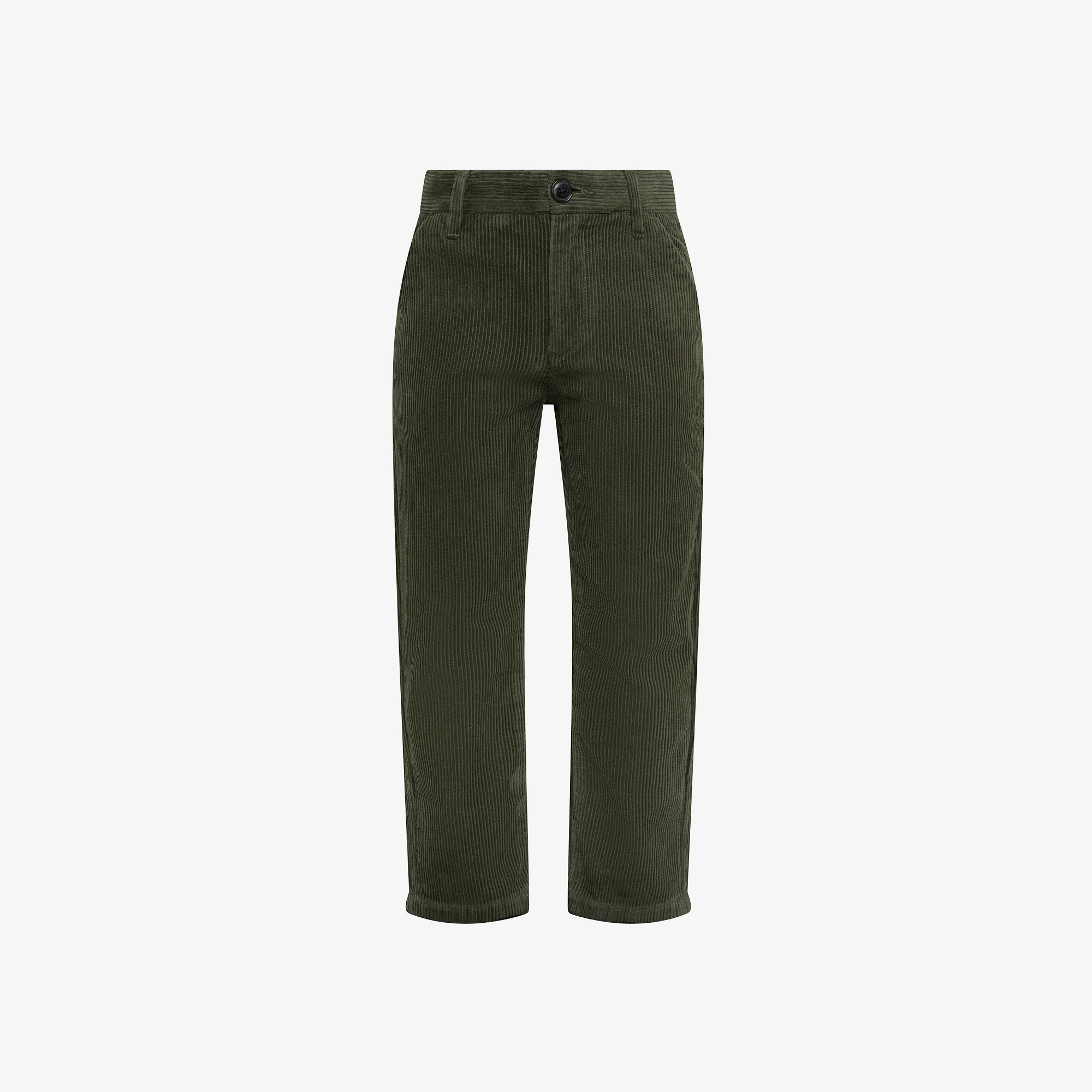 Pantaloni chino in velluto VERDE SCURO