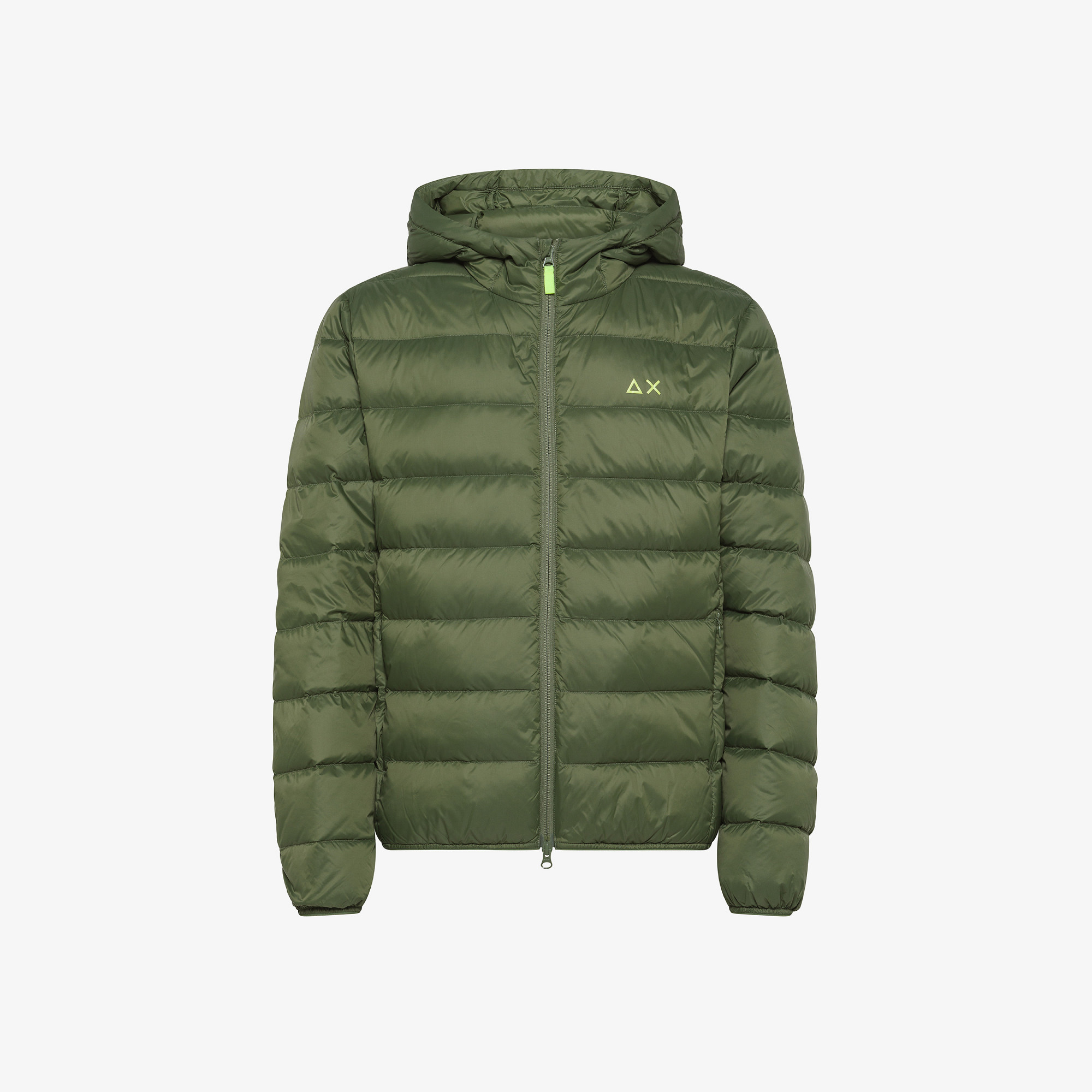 HOOD DOWN JACKET MILITARE SCURO