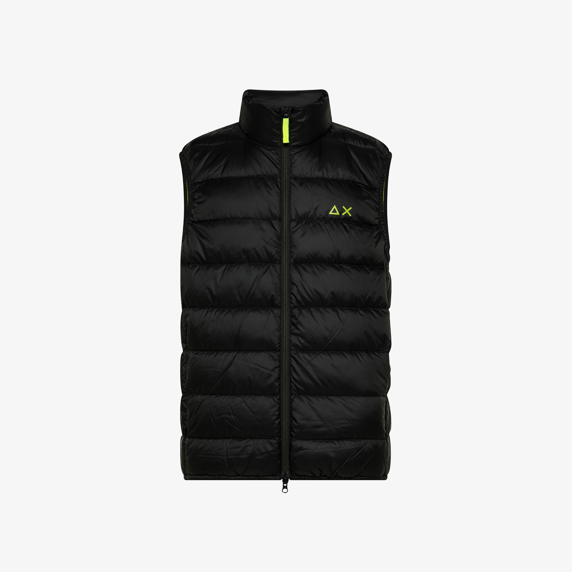 Quilted nylon gilet BLACK