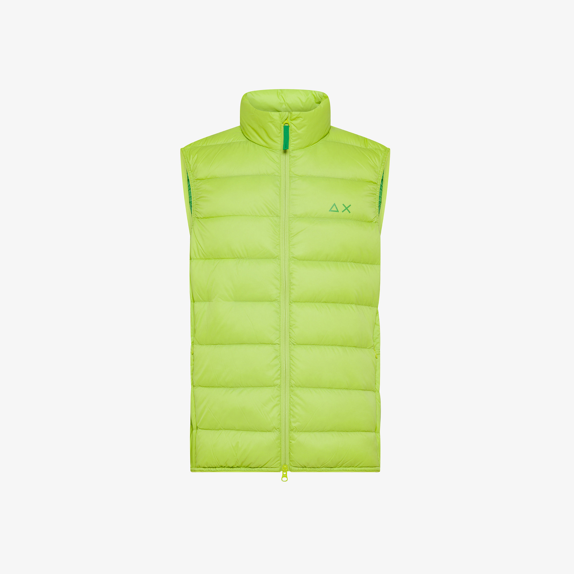 Quilted nylon gilet LIME