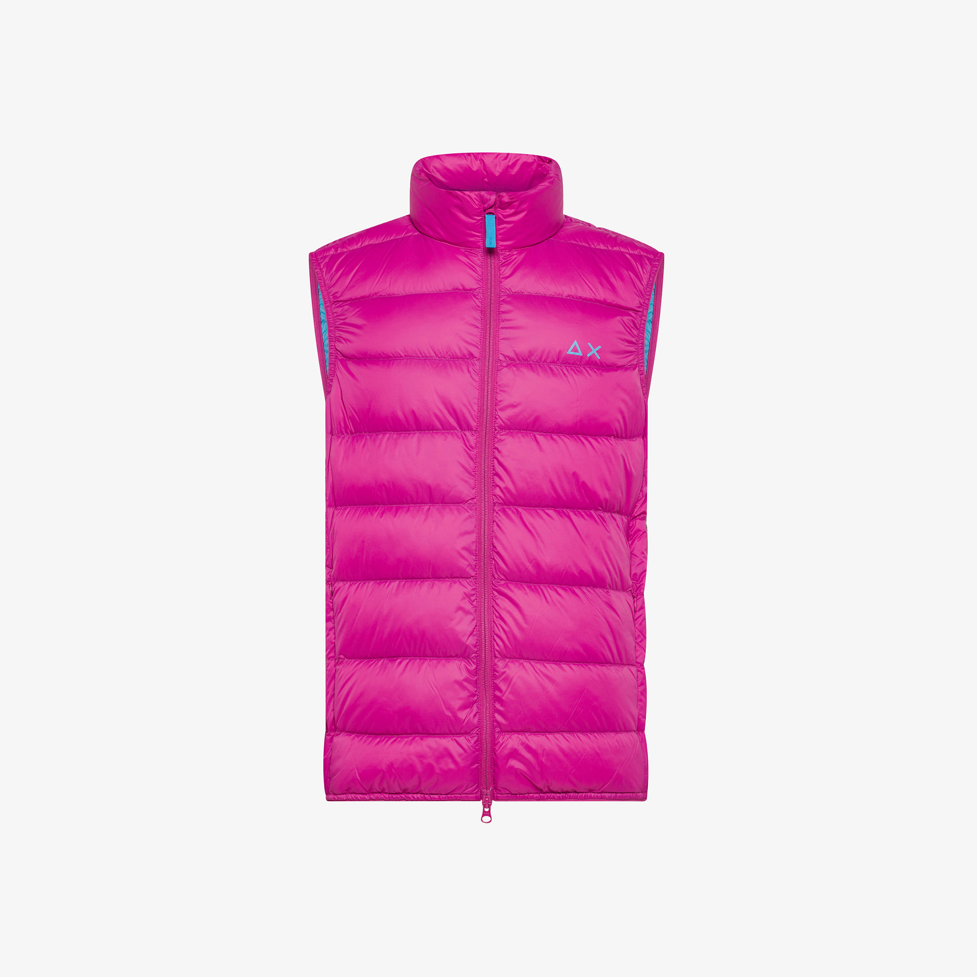 Gilet in nylon trapuntato CICLAMINO