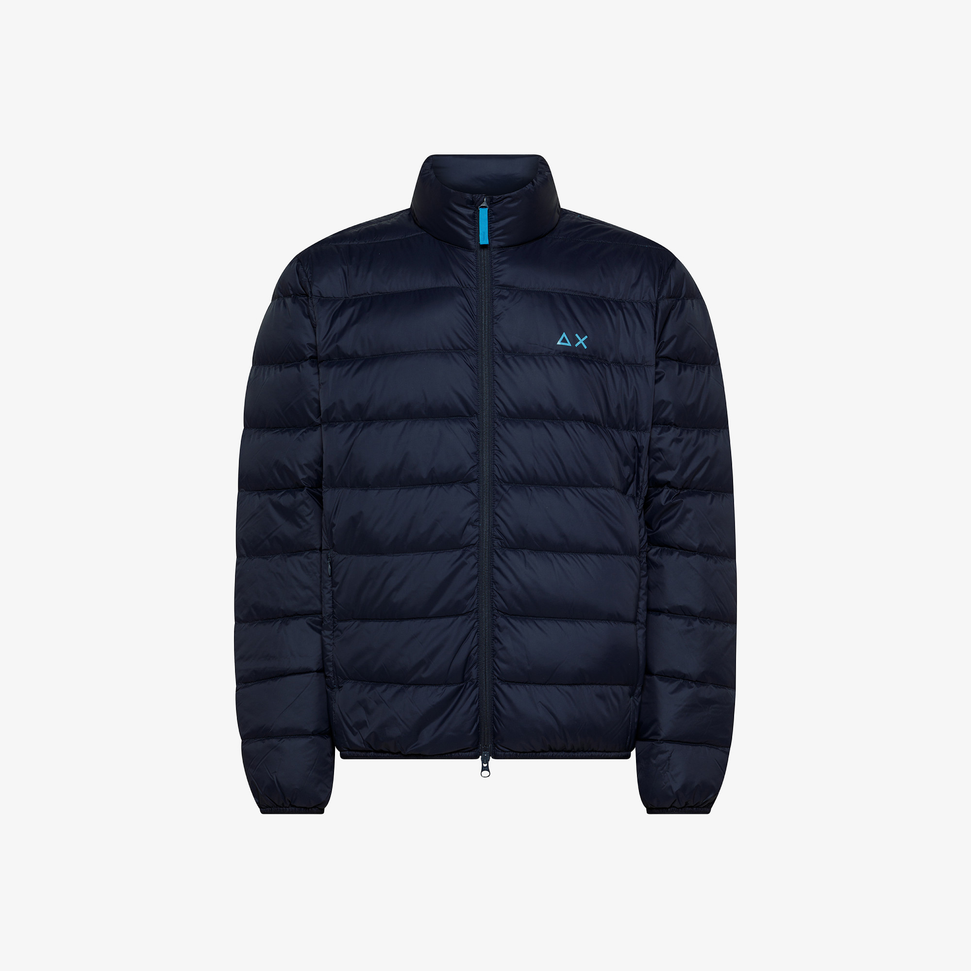 HIGH COLLAR DOWN JACKET NAVY BLUE