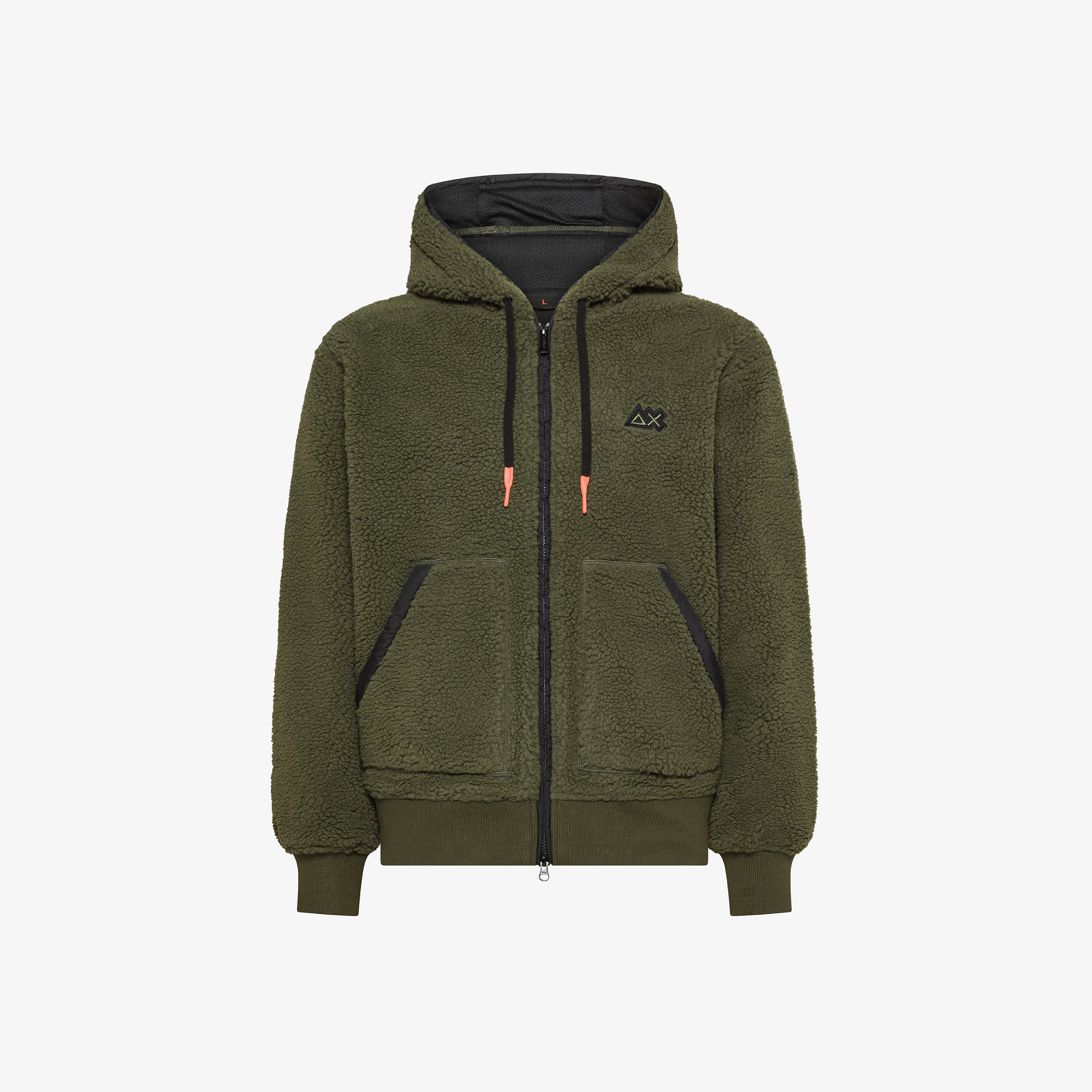 Teddy hooded jacket DARK MILITARY