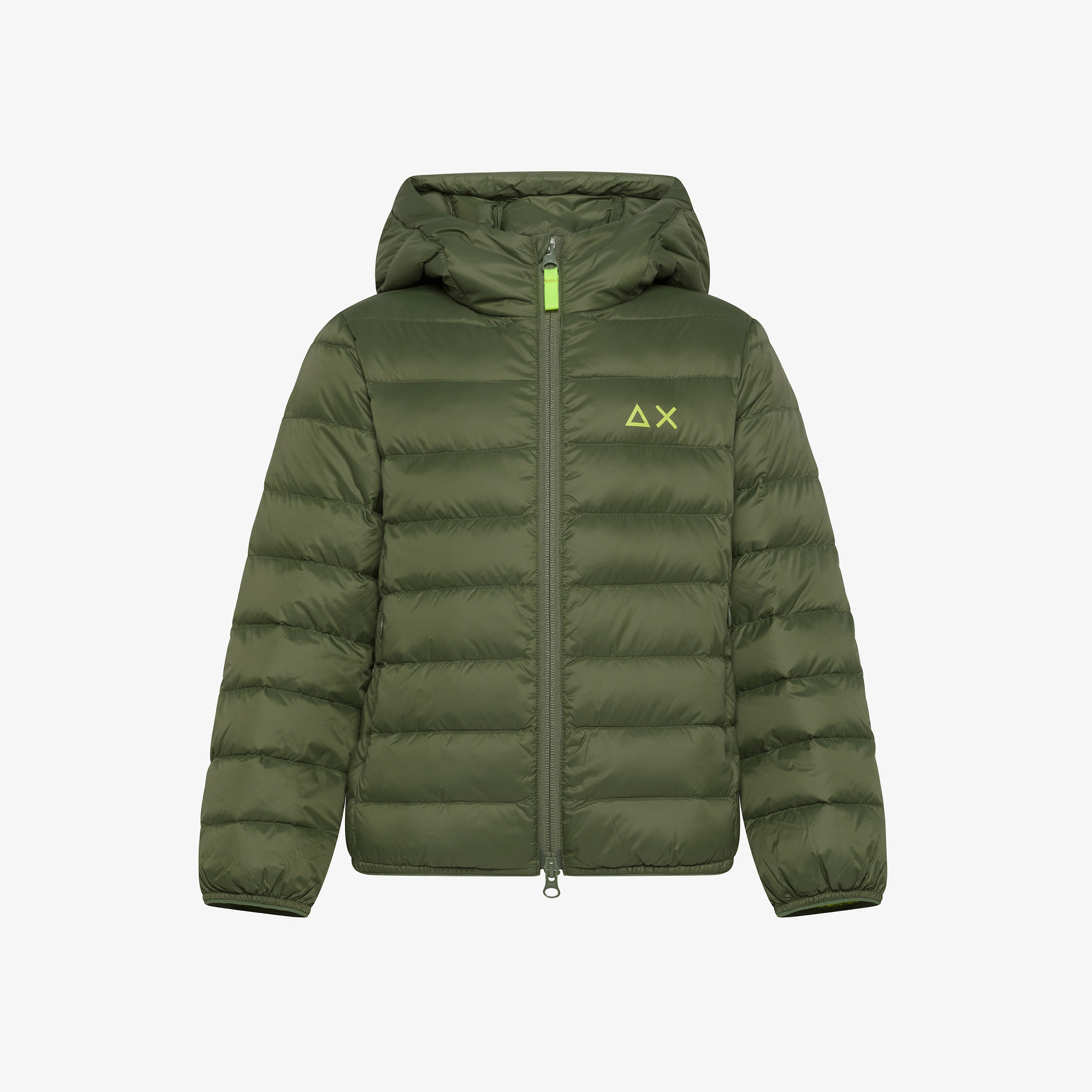 Quilted nylon down jacket DARK MILITARY