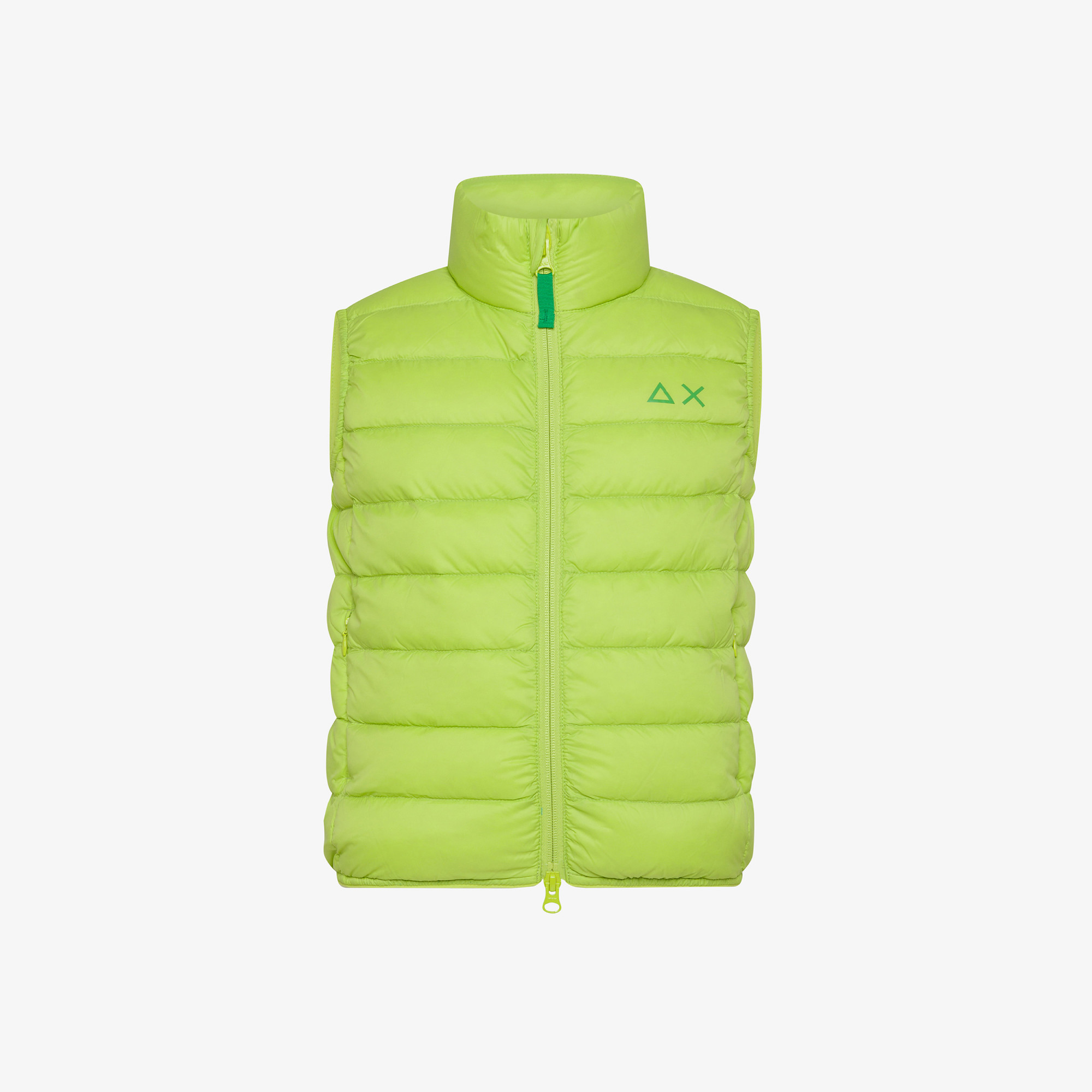 Quilted nylon gilet LIME