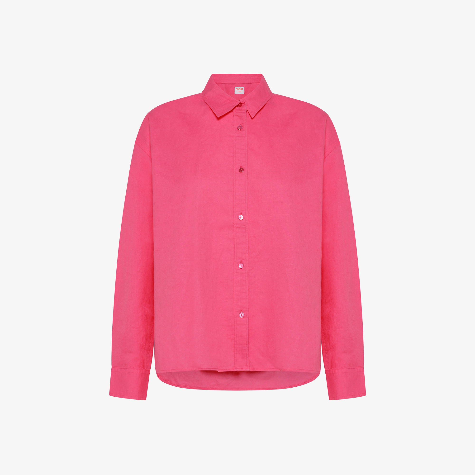 OVERSHIRT LINEN L/S CYCLAMEN