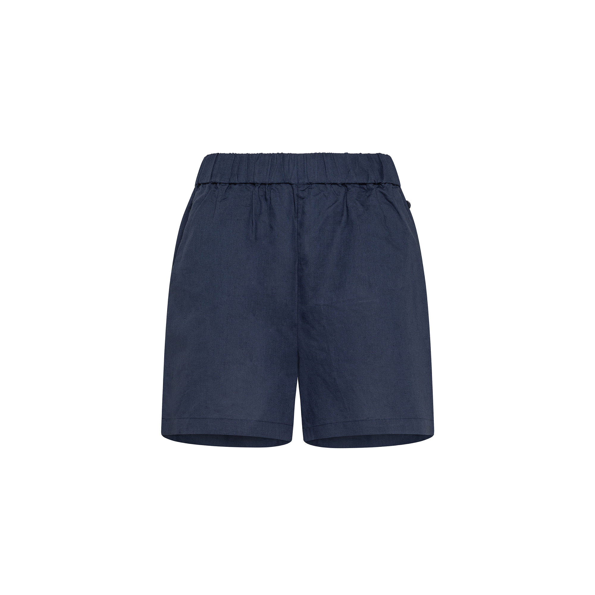 SHORT LINEN BLUE PROFONDO