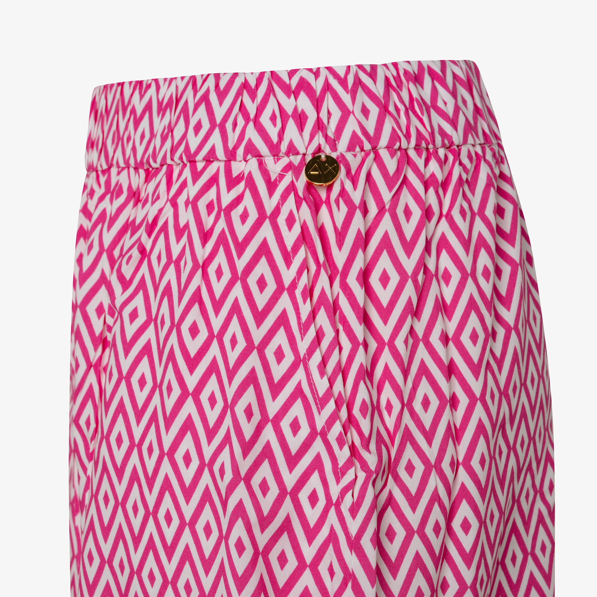 PANT SHORT BEACH CYCLAMIN/OFF WHITE