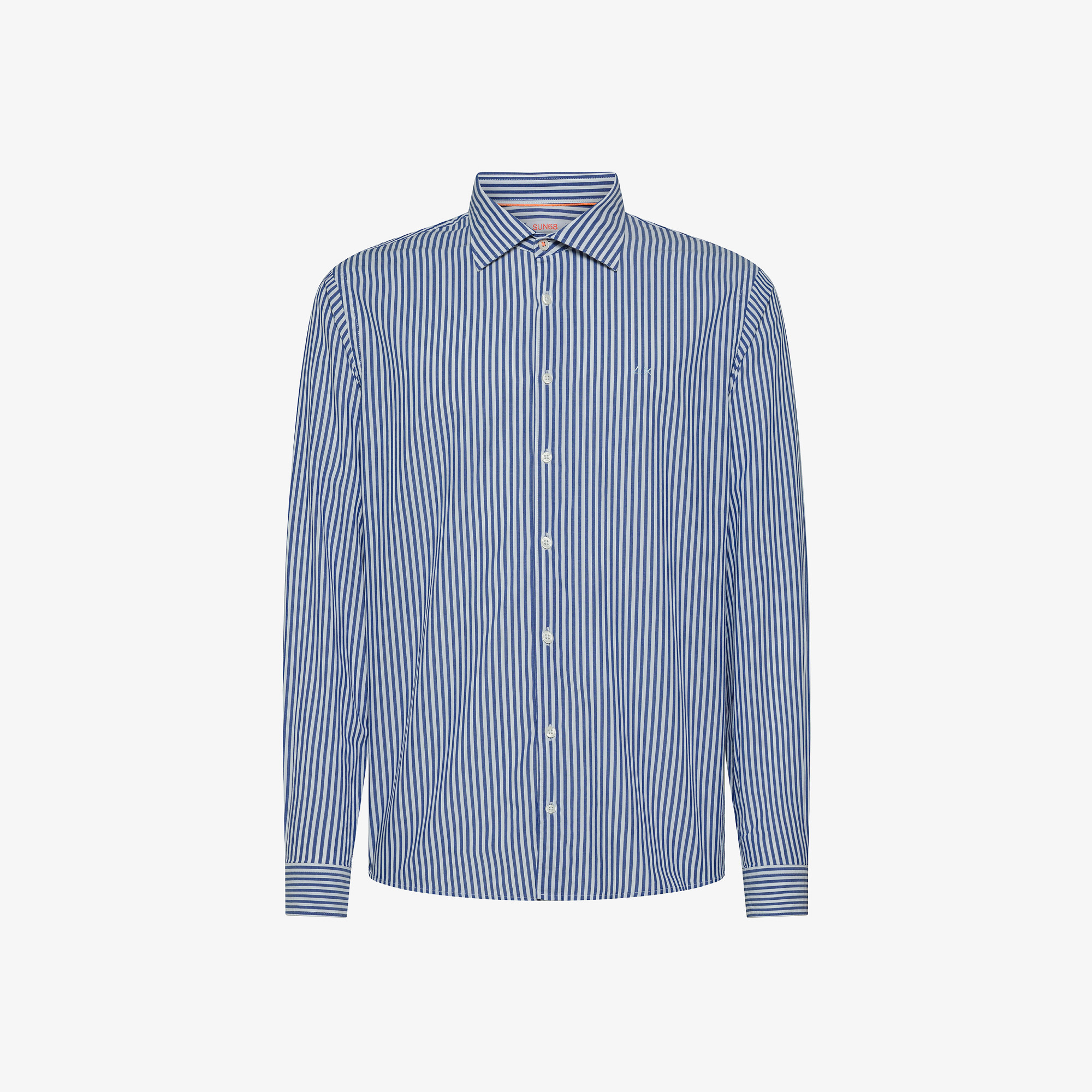 SHIRT CLASSIC STRIPE L/S BIANCO/NAVY BLUE