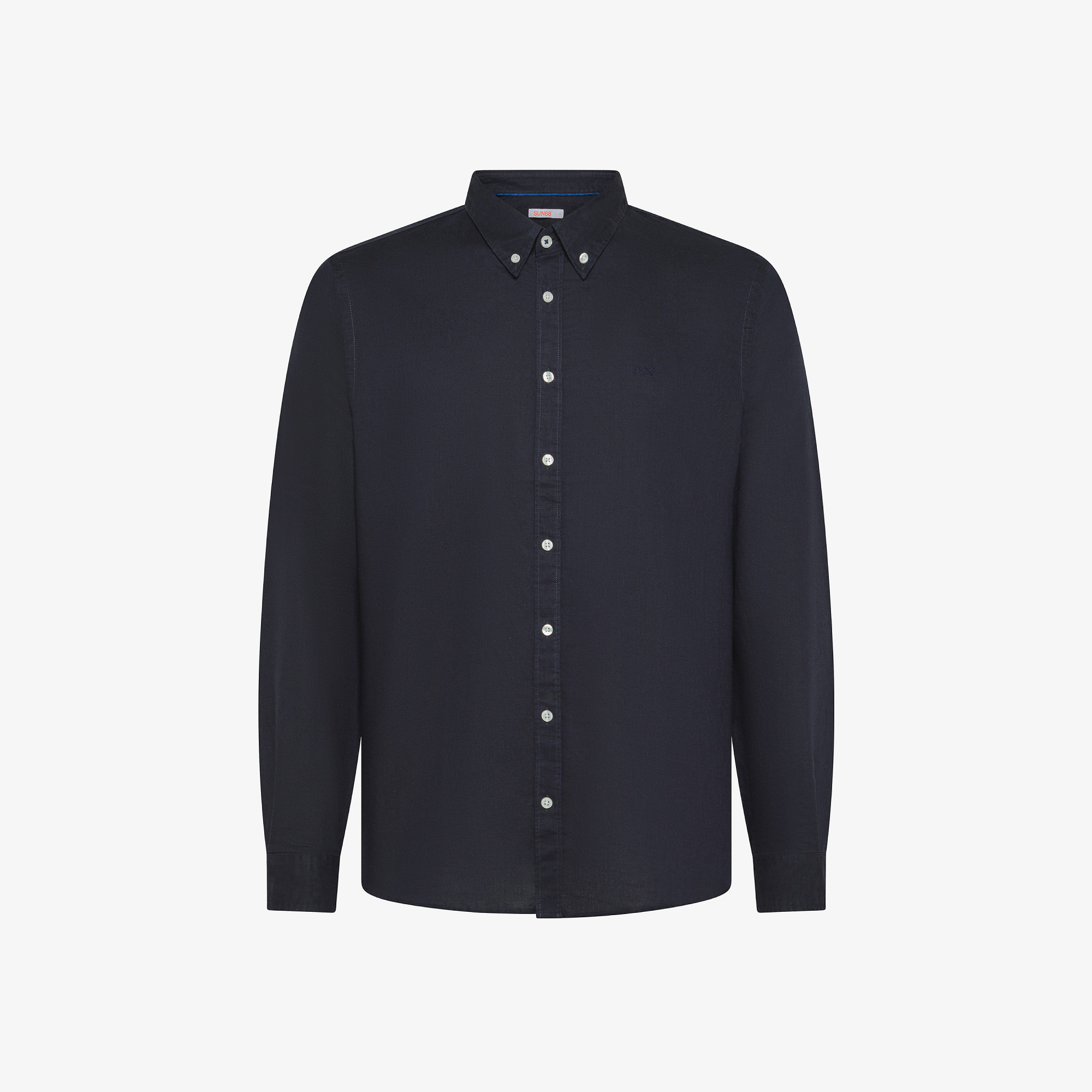 SHIRT LINEN BD L/S NAVY BLUE