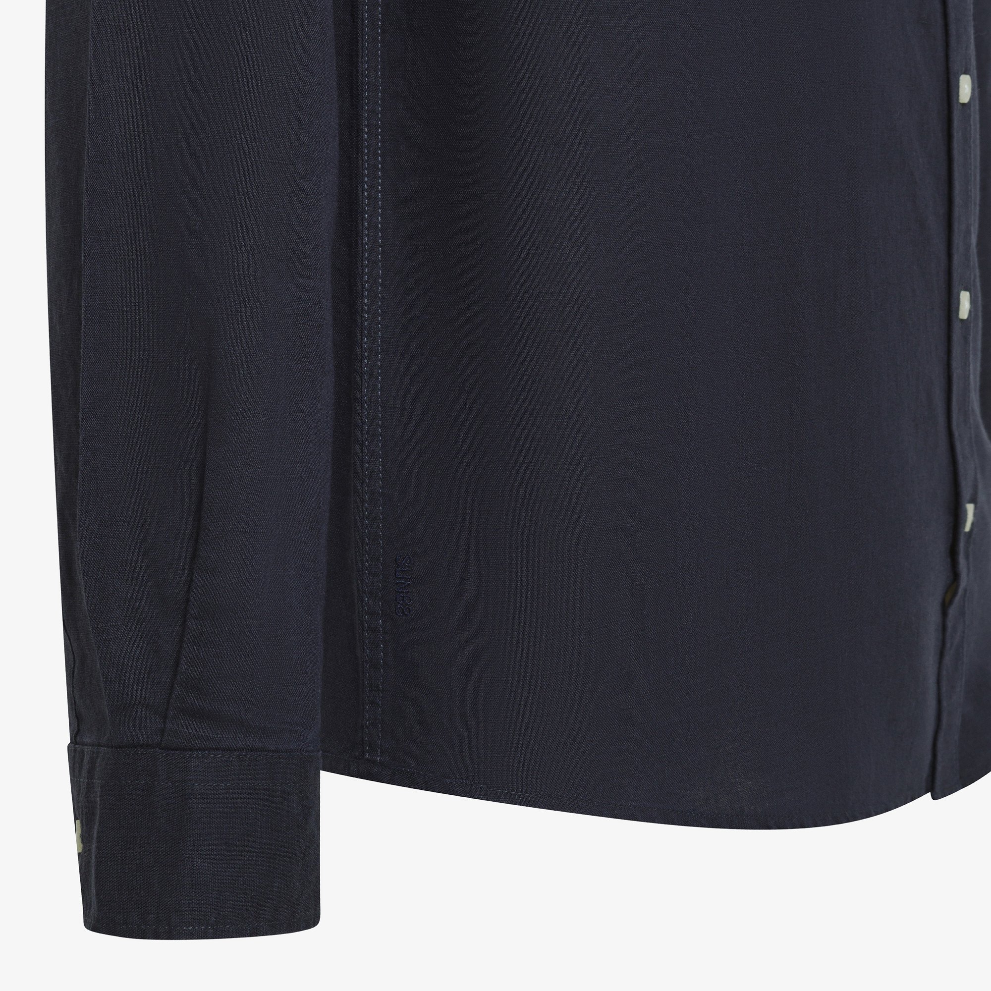 SHIRT LINEN BD L/S NAVY BLUE