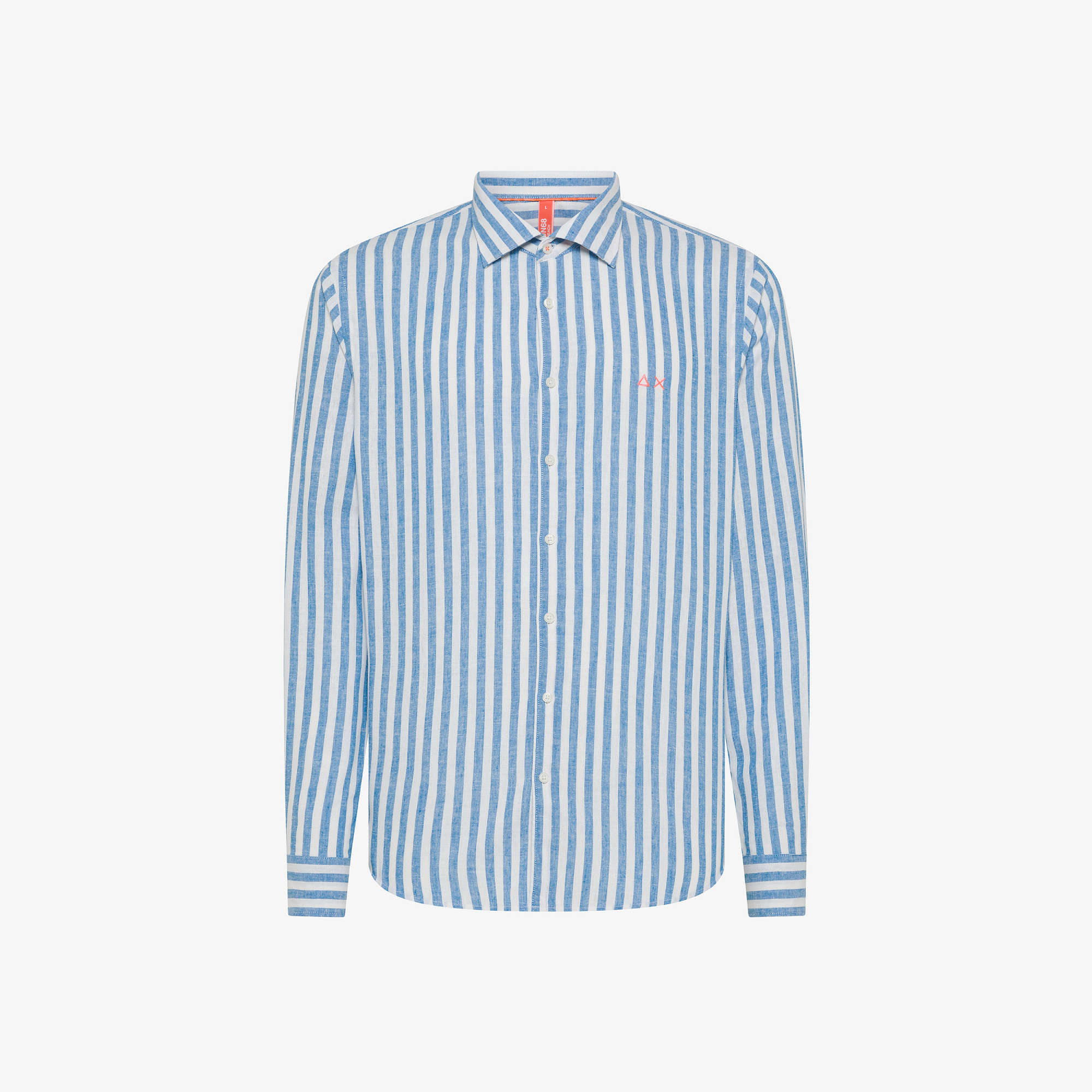 SHIRT FANCY STRIPE BEACH L/S