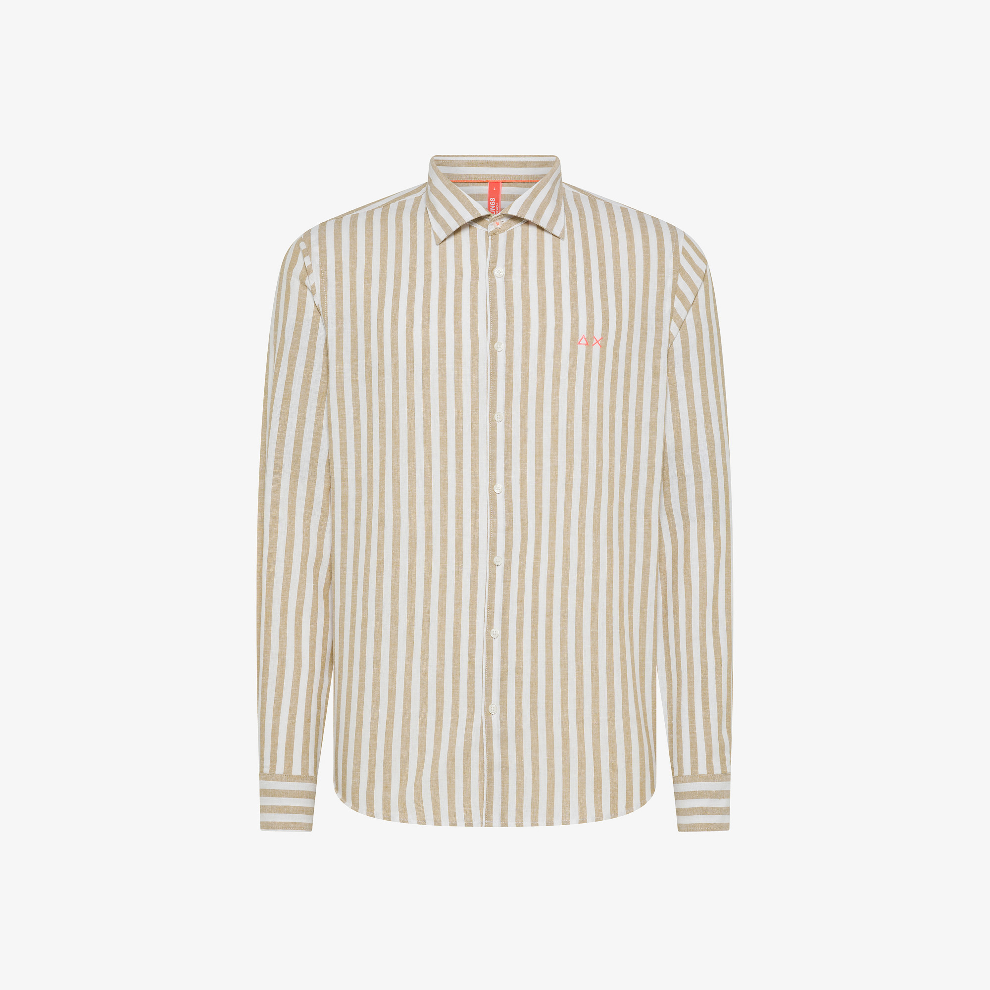 SHIRT FANCY STRIPE BEACH L/S