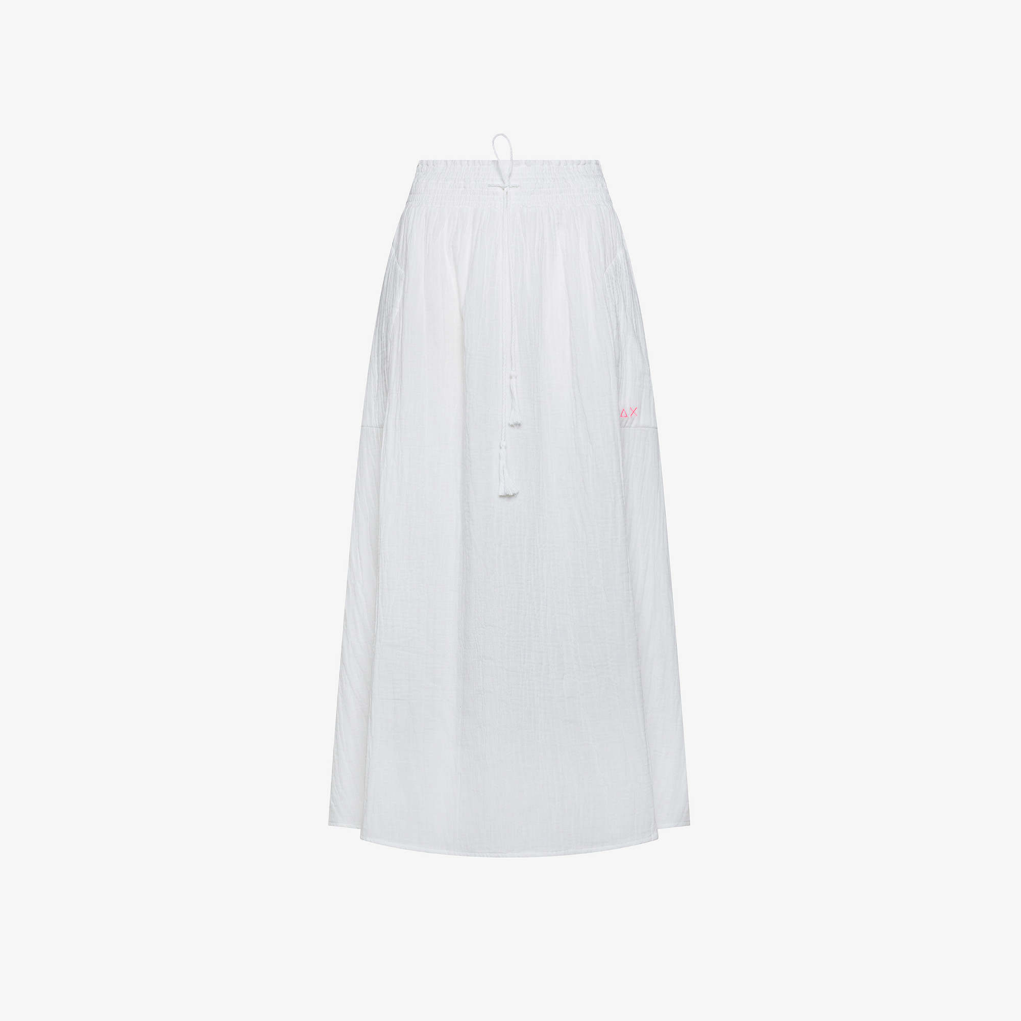 Gonna in cotone bianco