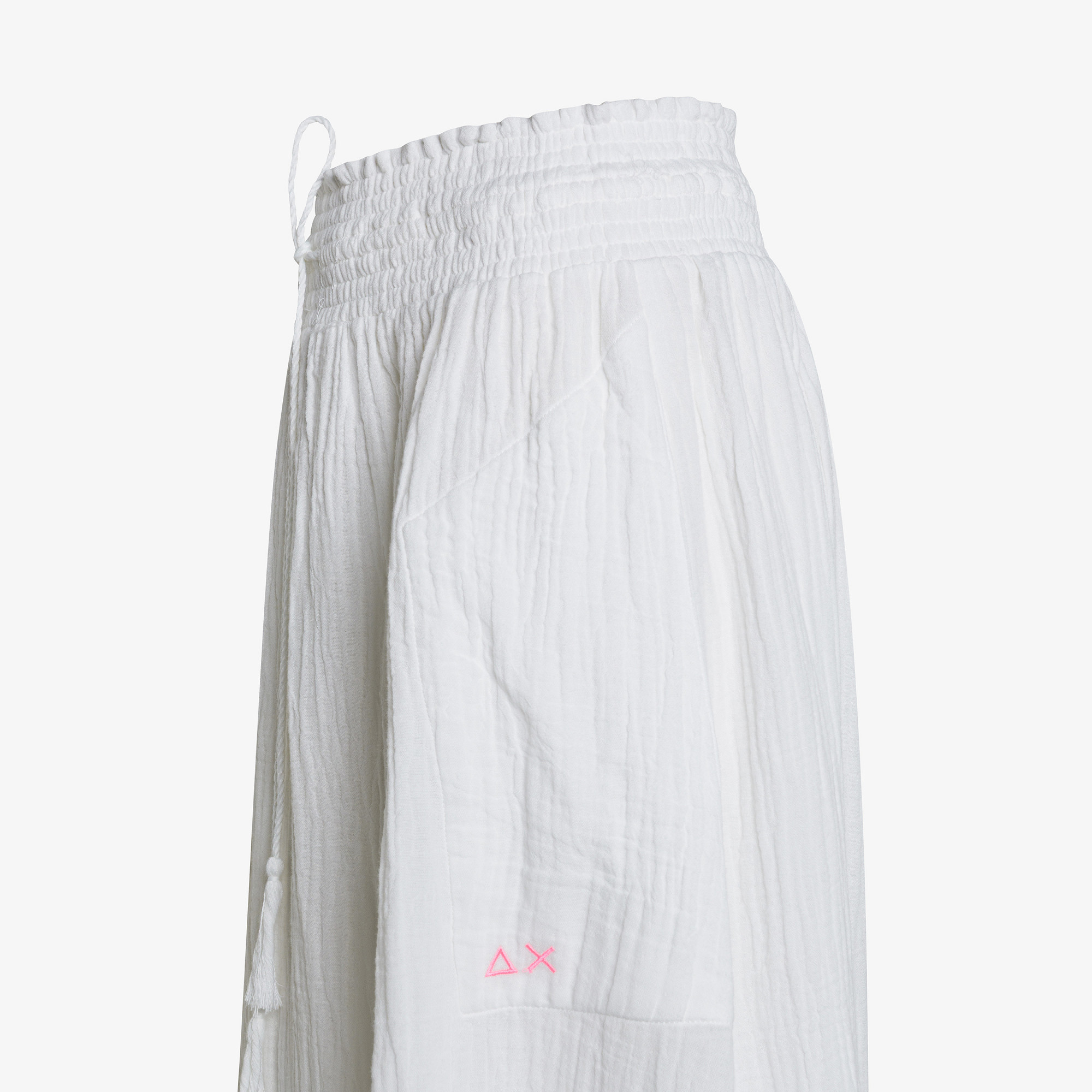 Gonna in cotone bianco