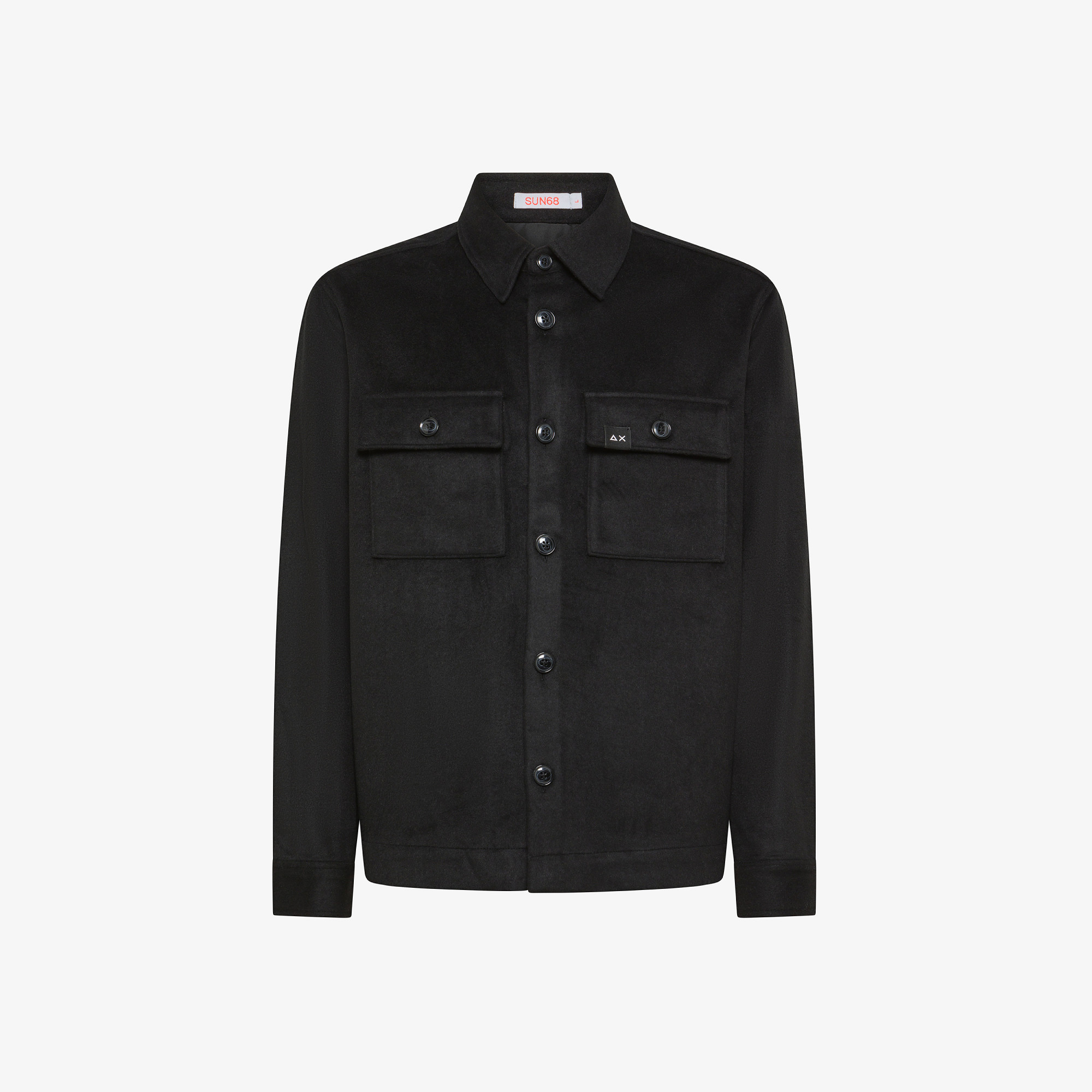 OVER SHIRT PANNO NERO