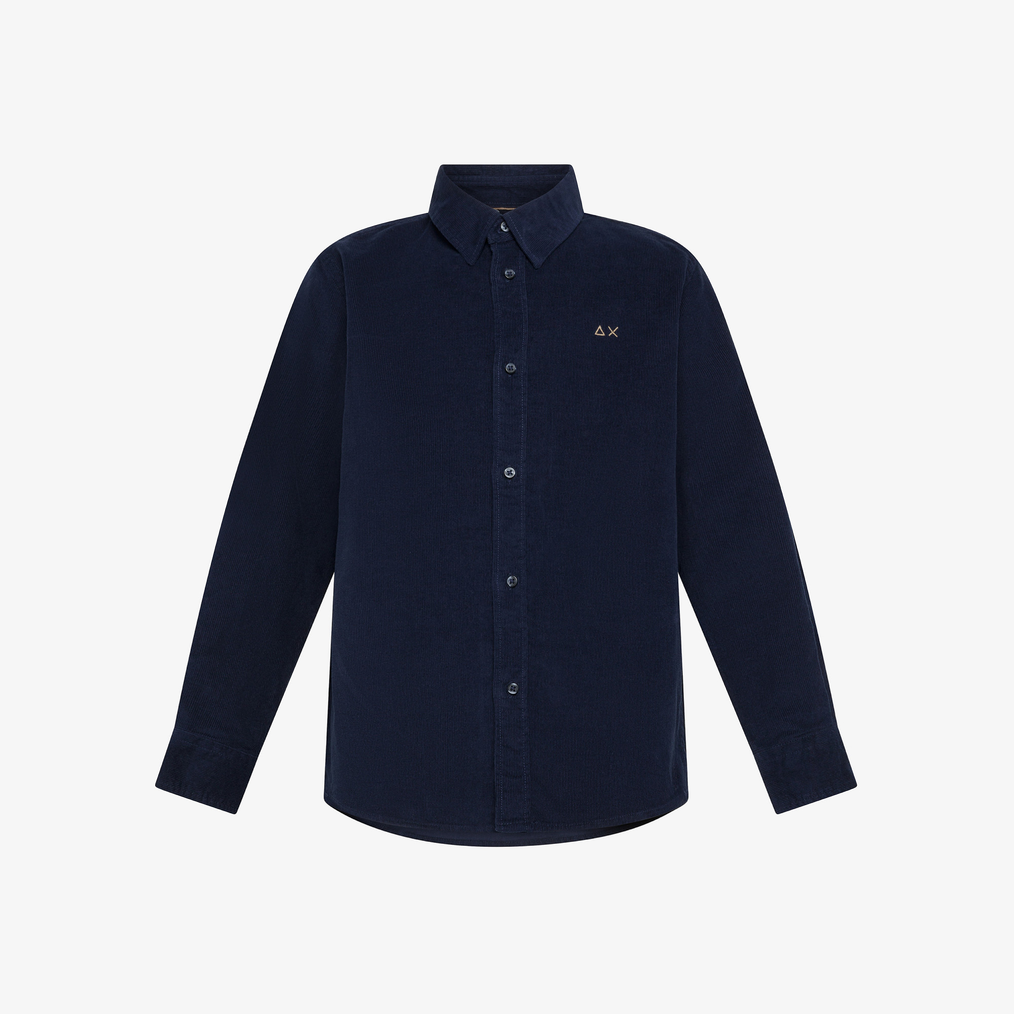 Camicia in velluto NAVY BLUE